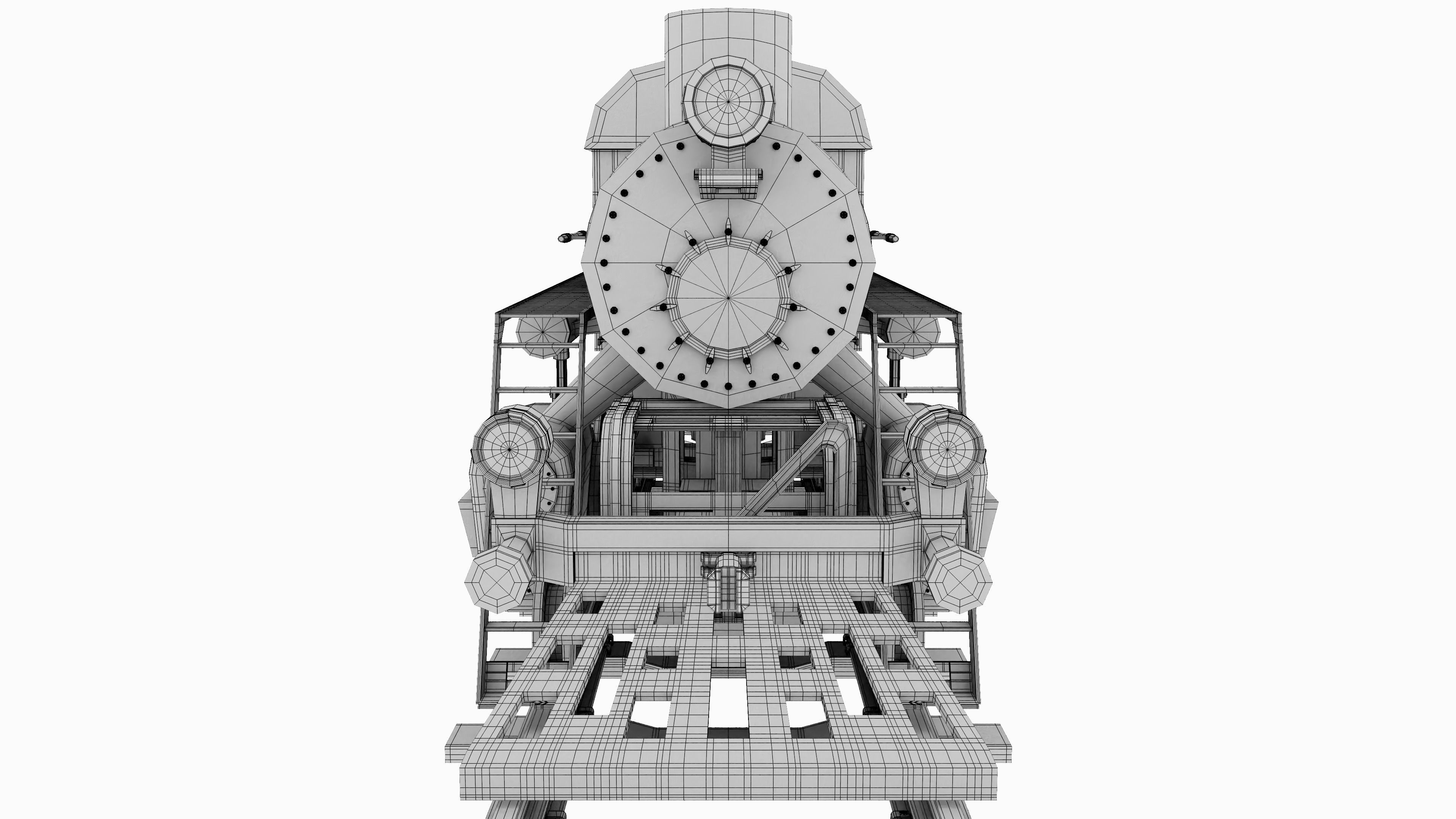 Old Train 3D model_25