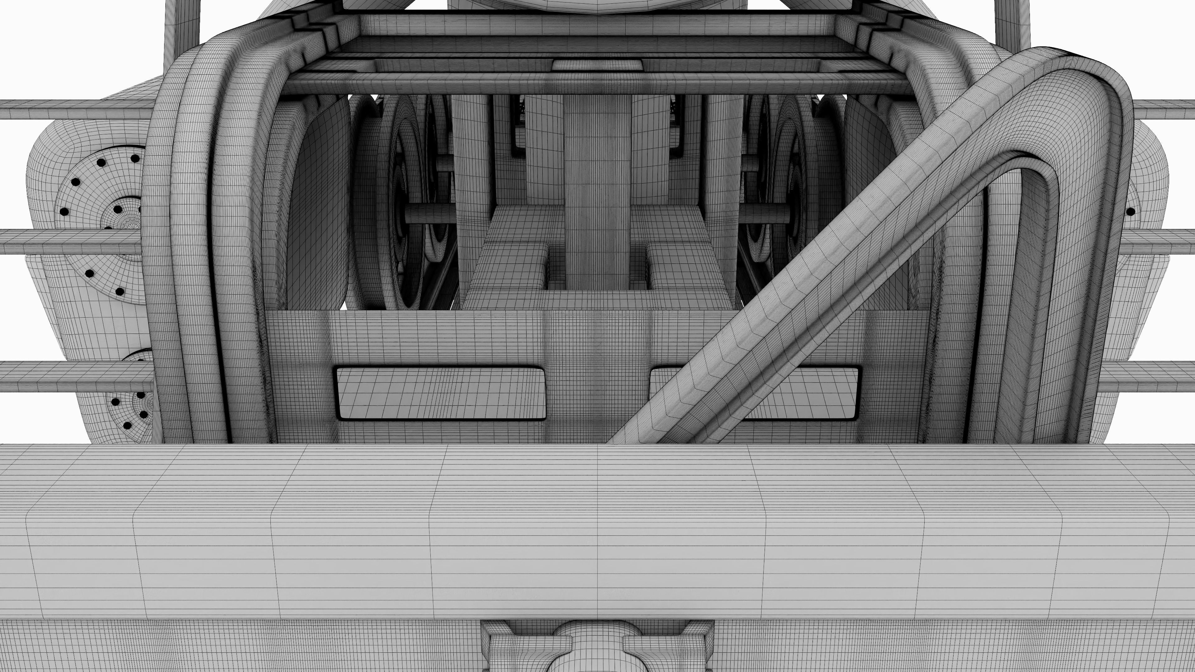 Old Train 3D model_24