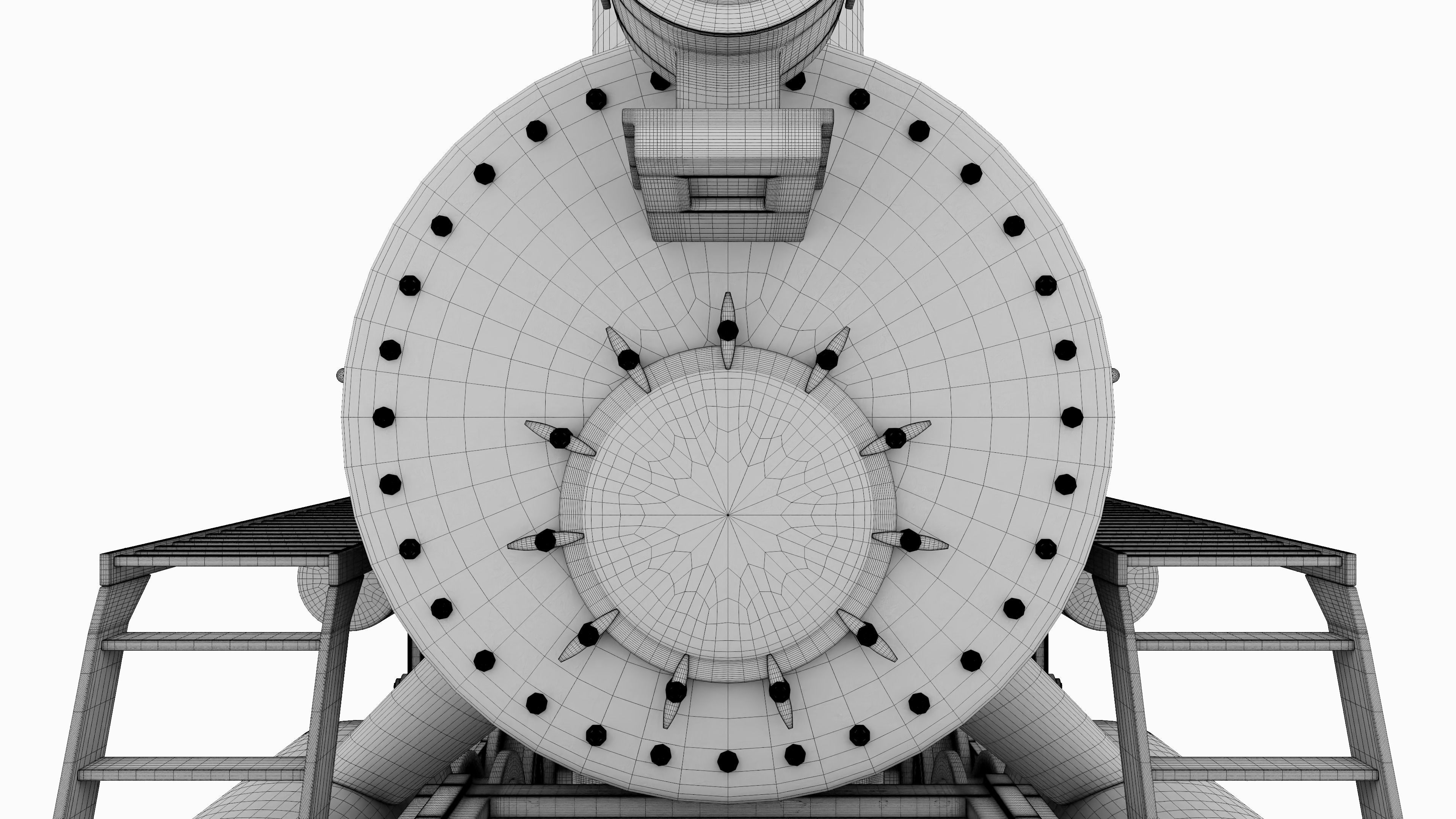 Old Train 3D model_22