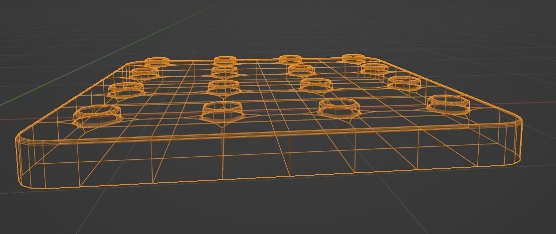 Tactile Pavement Low-poly 3D model_7
