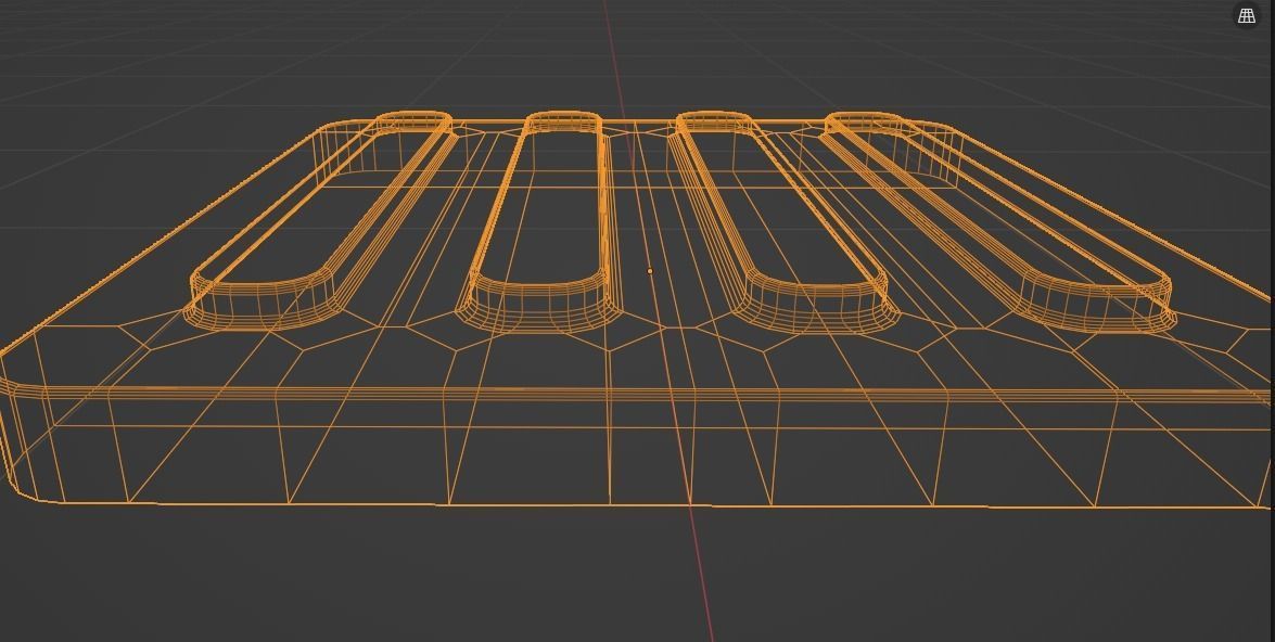 Tactile Pavement Low-poly 3D model_6