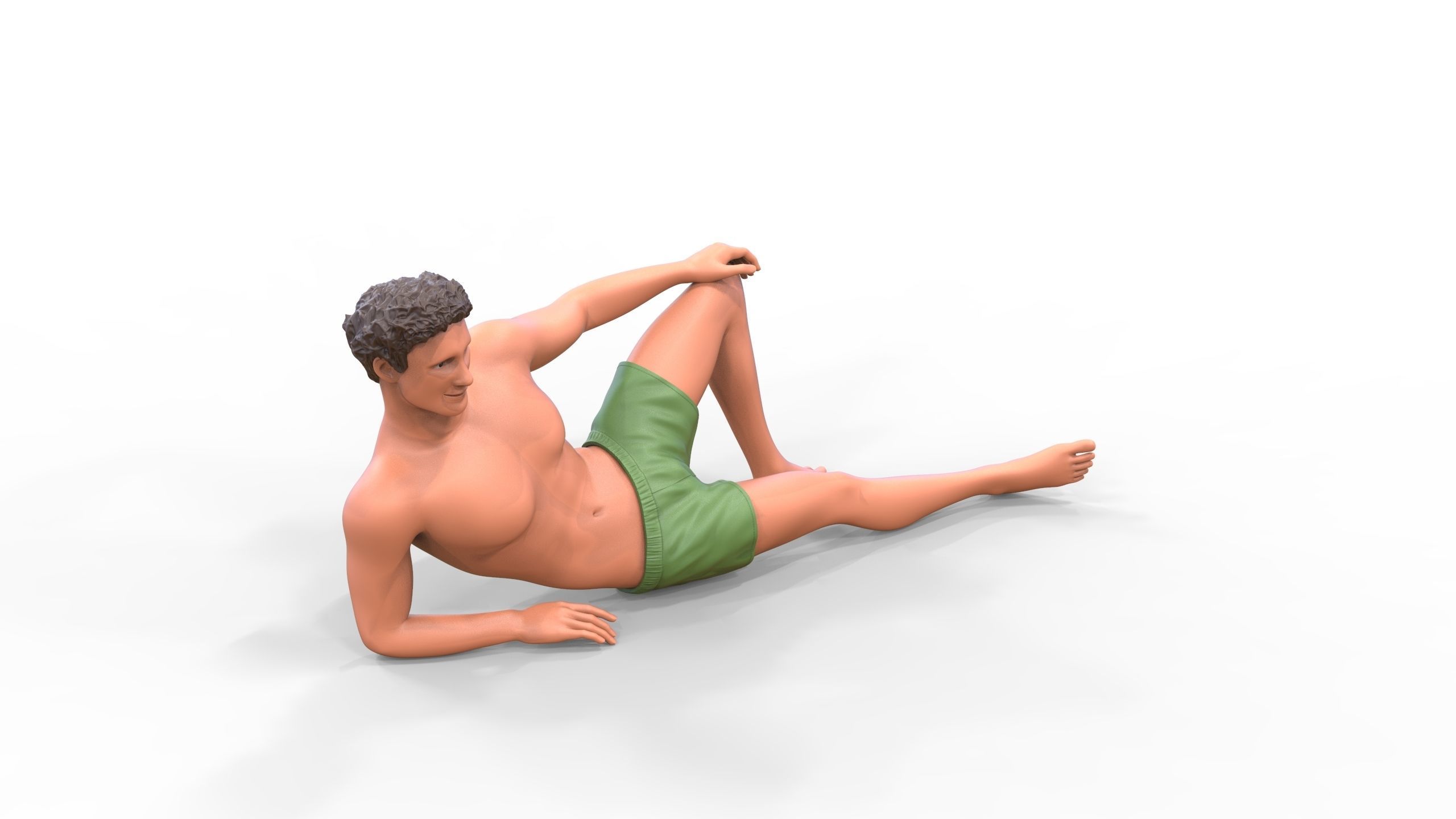 N3 people on the beach 3D print model_19