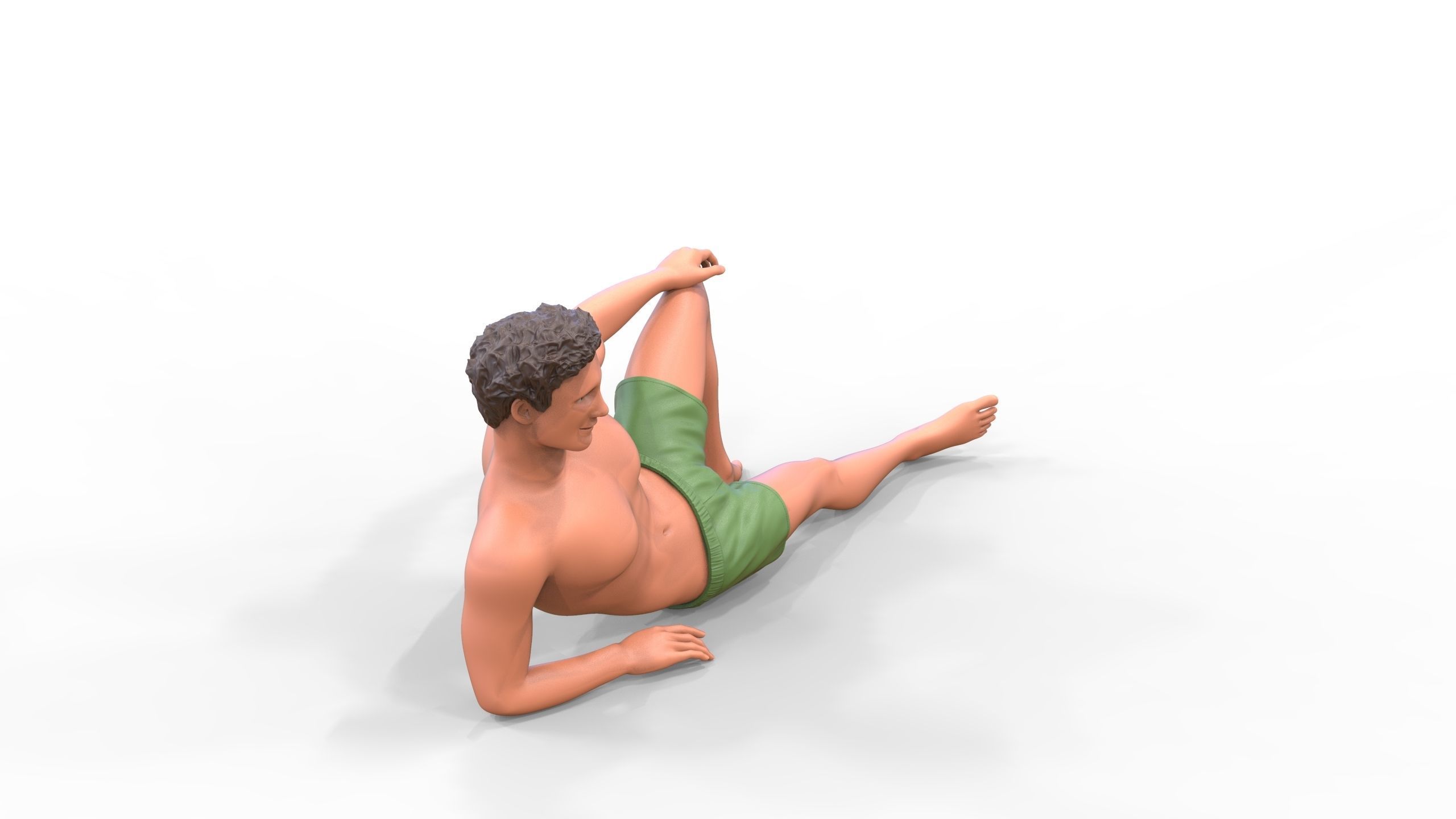 N3 people on the beach 3D print model_16