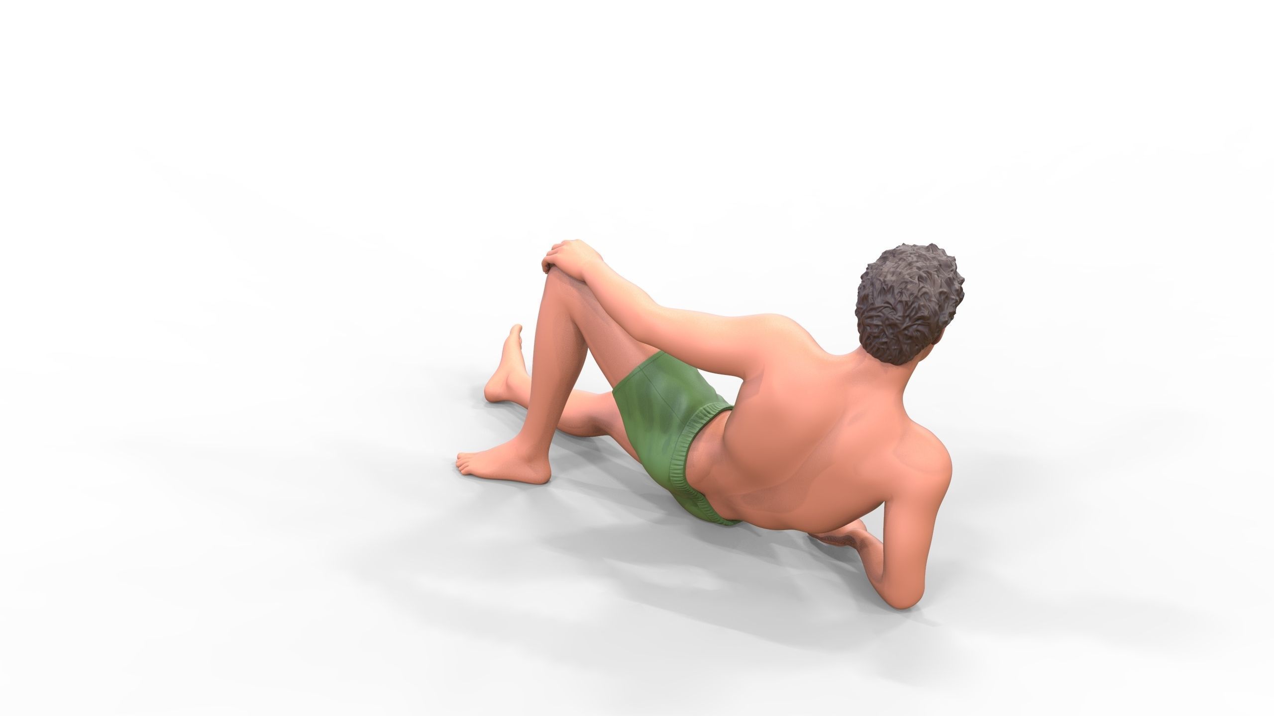 N3 people on the beach 3D print model_10