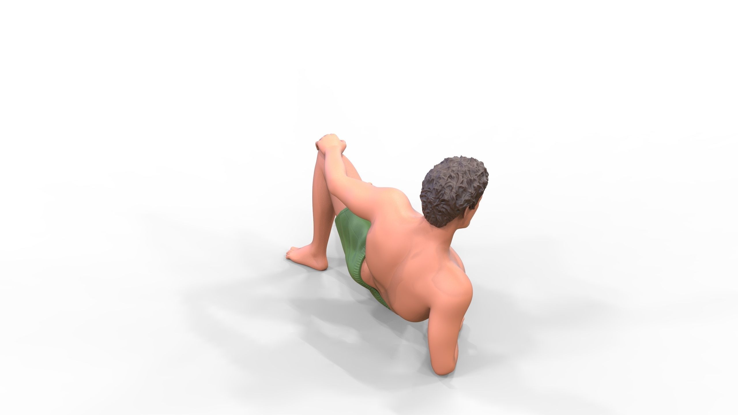 N3 people on the beach 3D print model_11