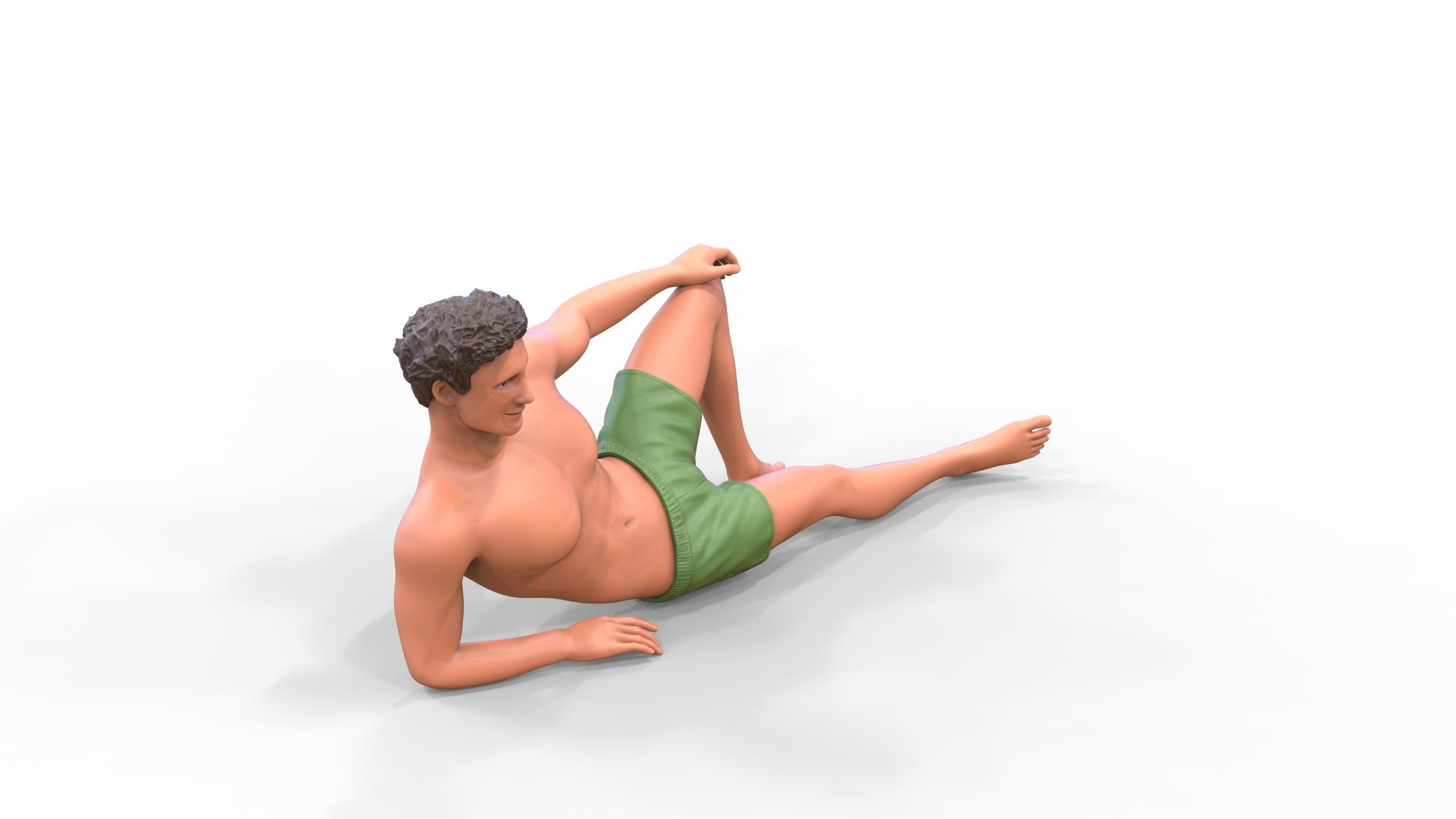 N3 people on the beach 3D print model_17