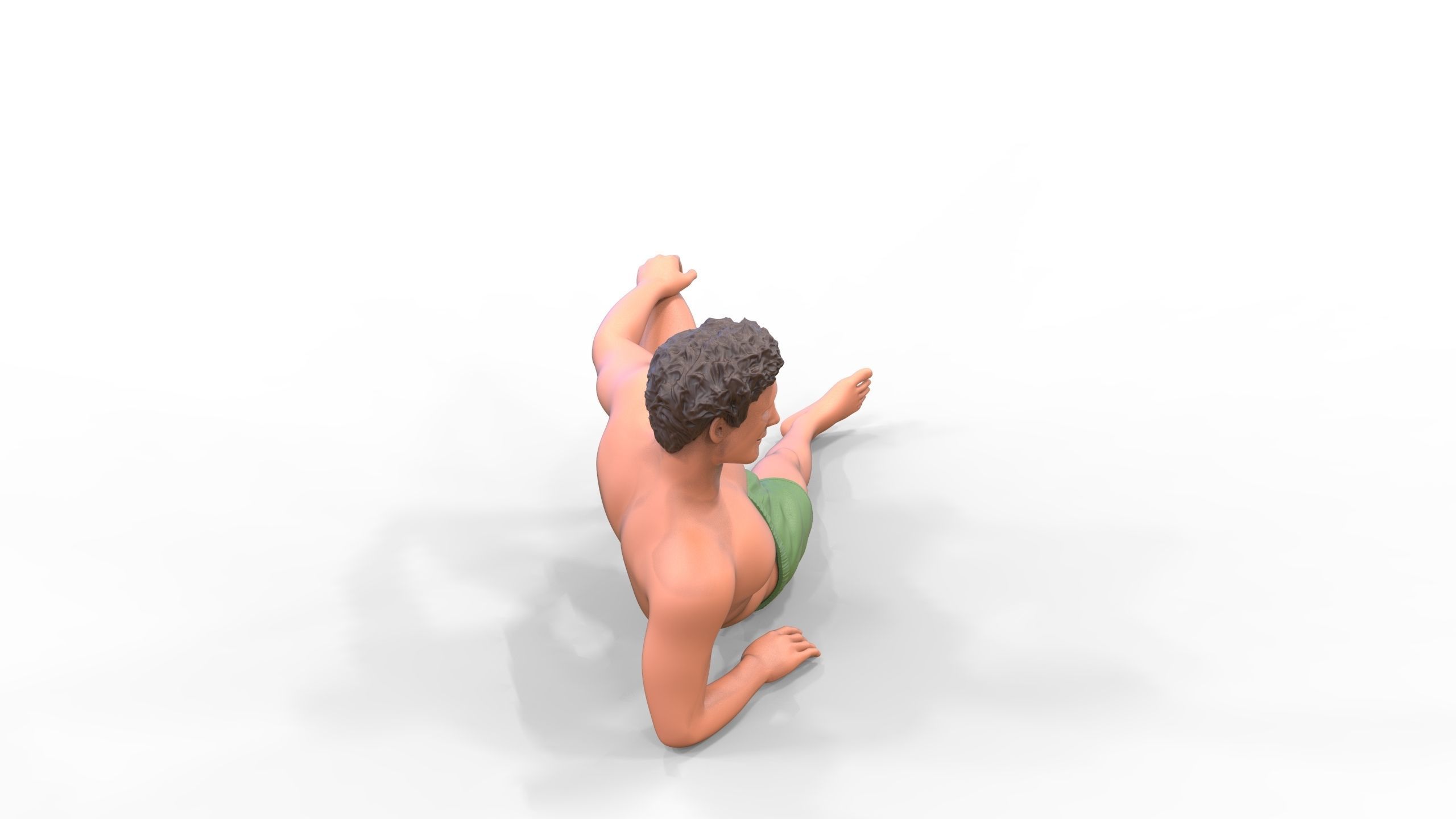 N3 people on the beach 3D print model_15