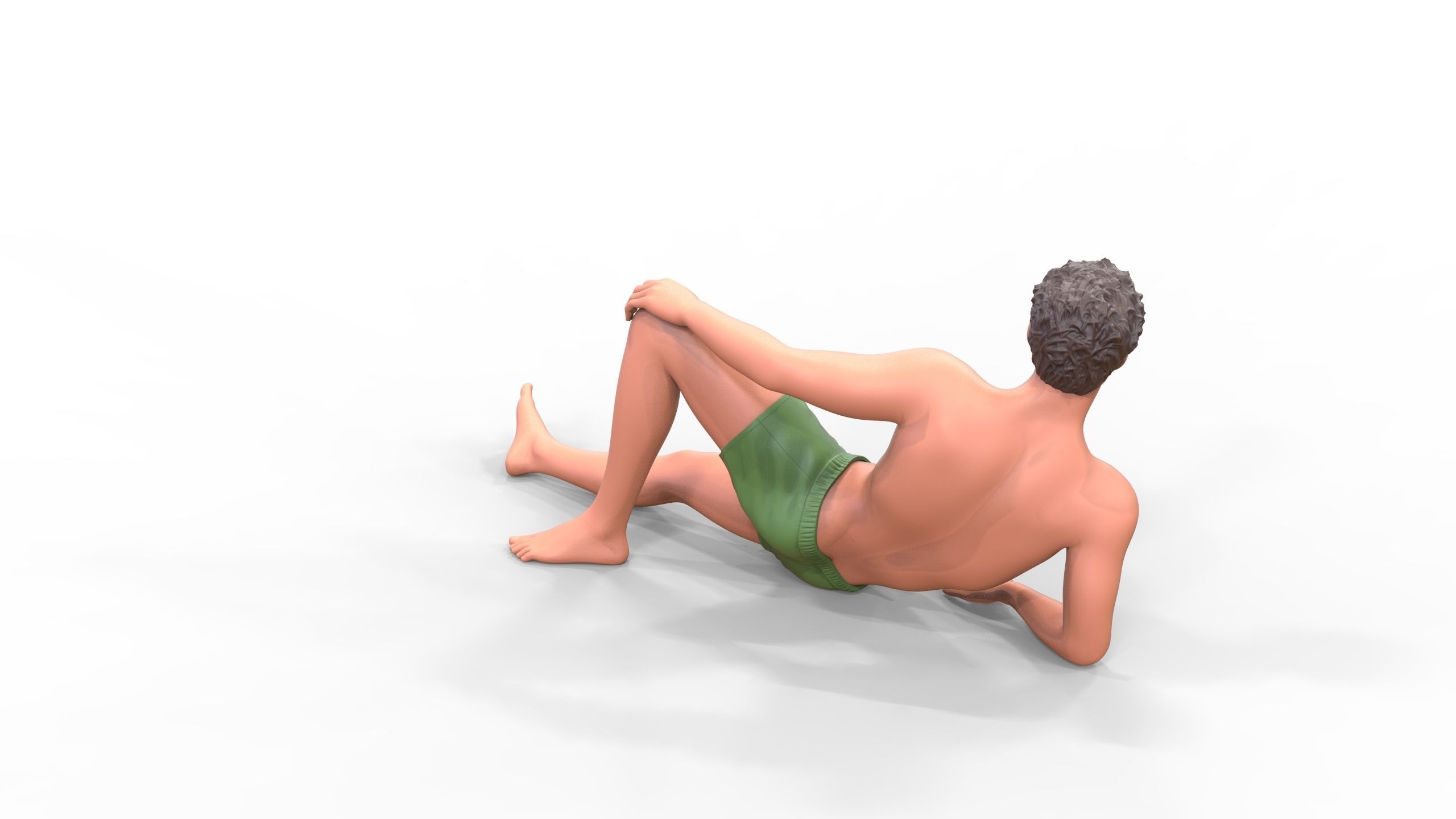 N3 people on the beach 3D print model_8