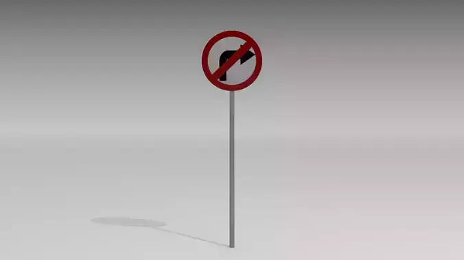 Right turn prohibited