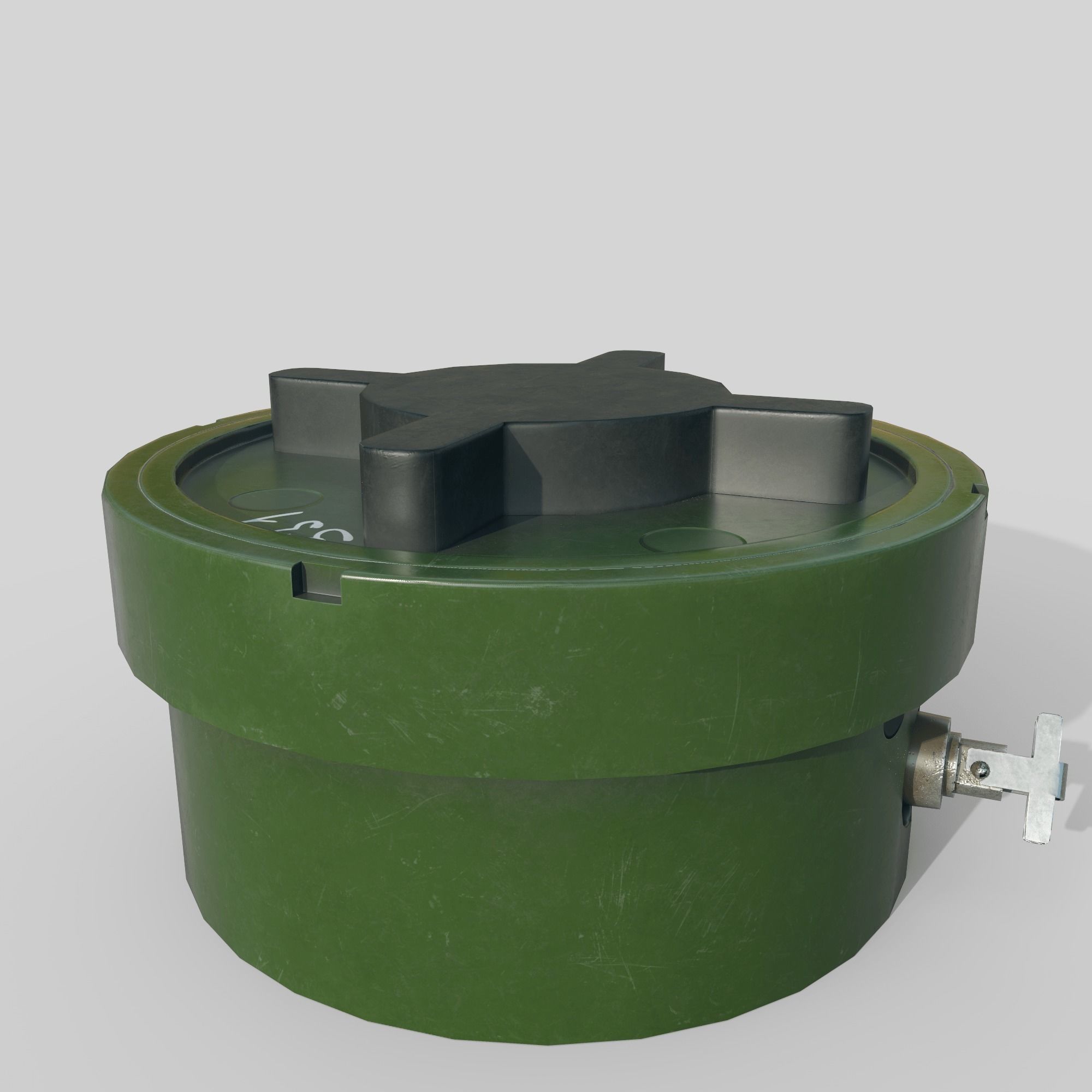 Mine PMN-2 Low-poly 3D model_4