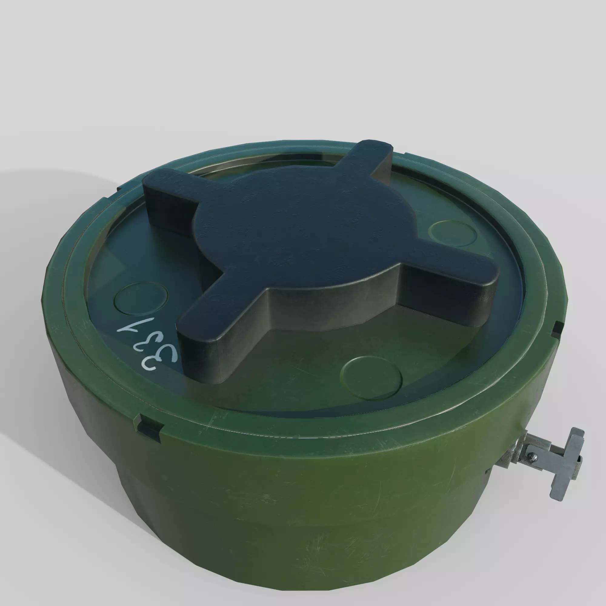 Mine PMN-2 Low-poly 3D model_0