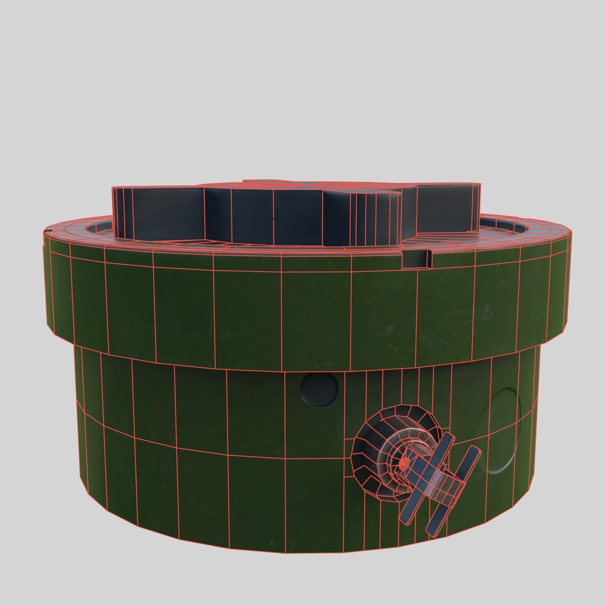 Mine PMN-2 Low-poly 3D model_9