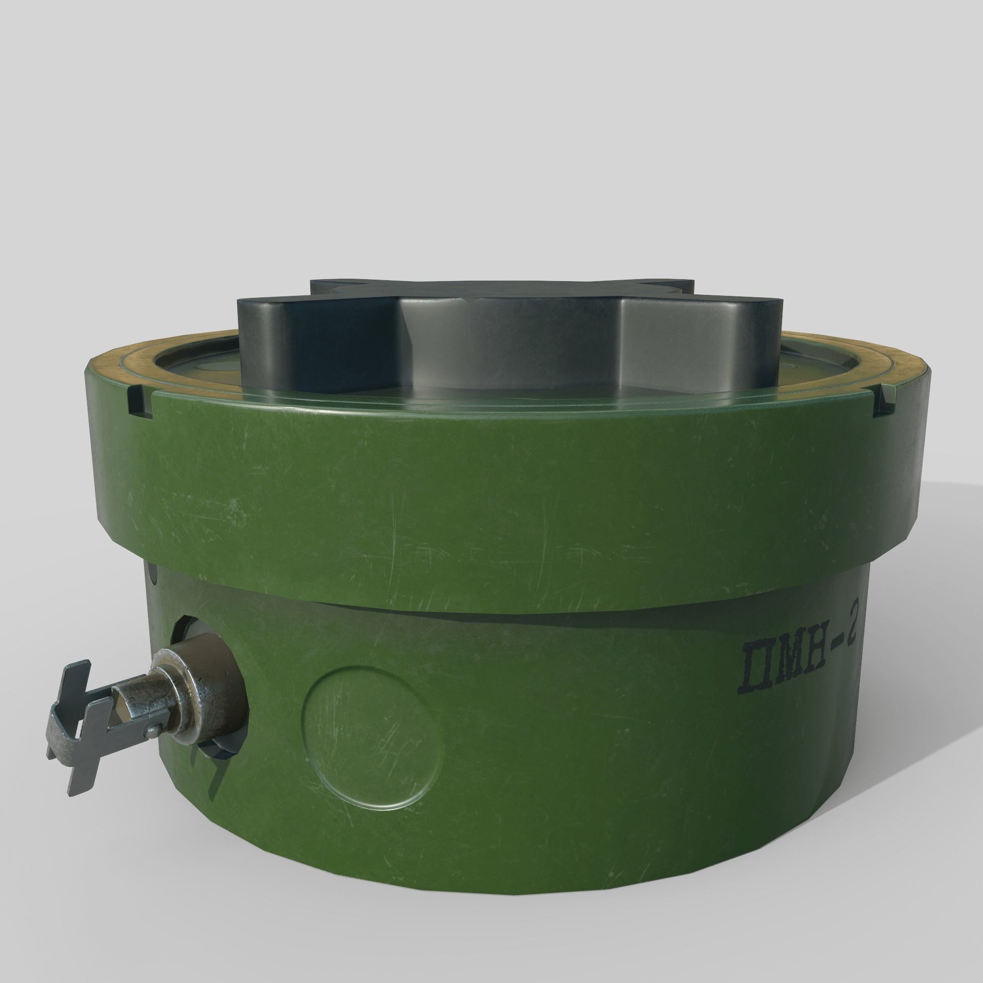 Mine PMN-2 Low-poly 3D model_1