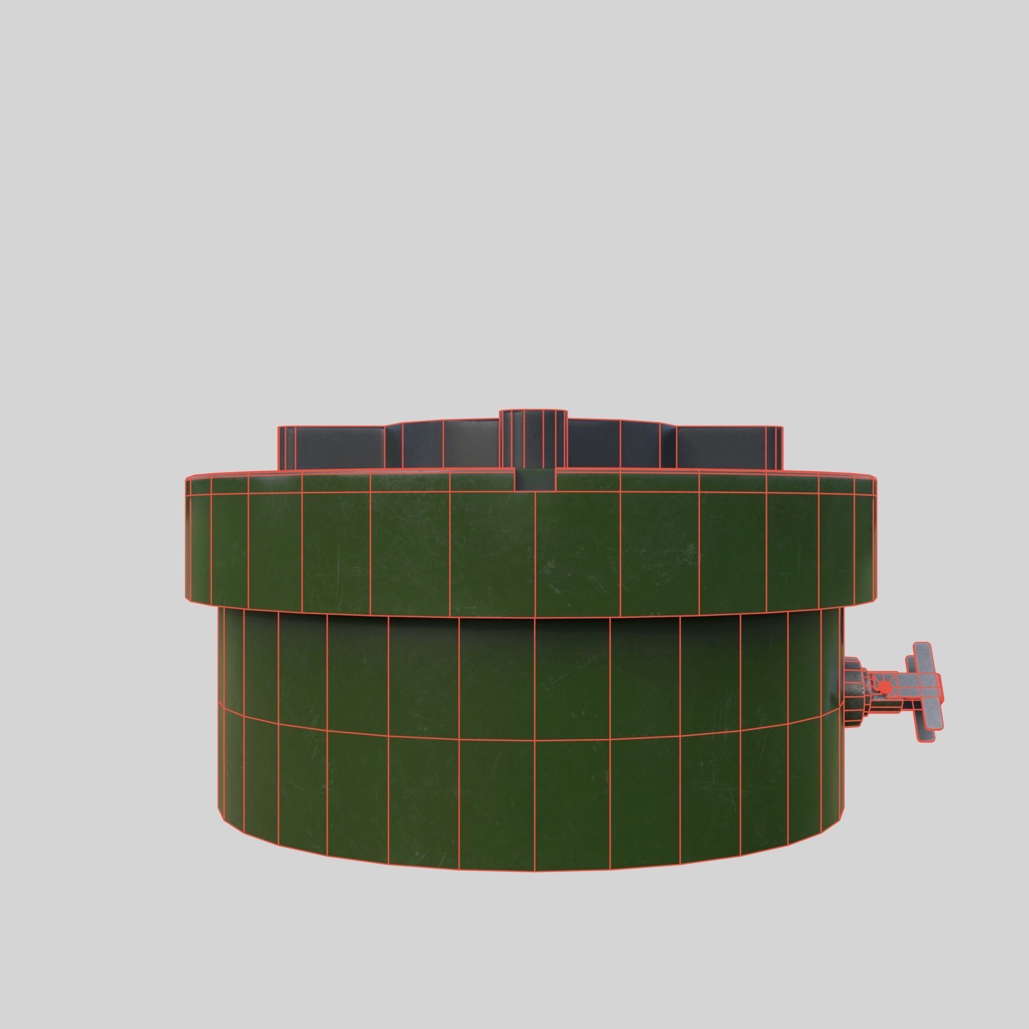 Mine PMN-2 Low-poly 3D model_6