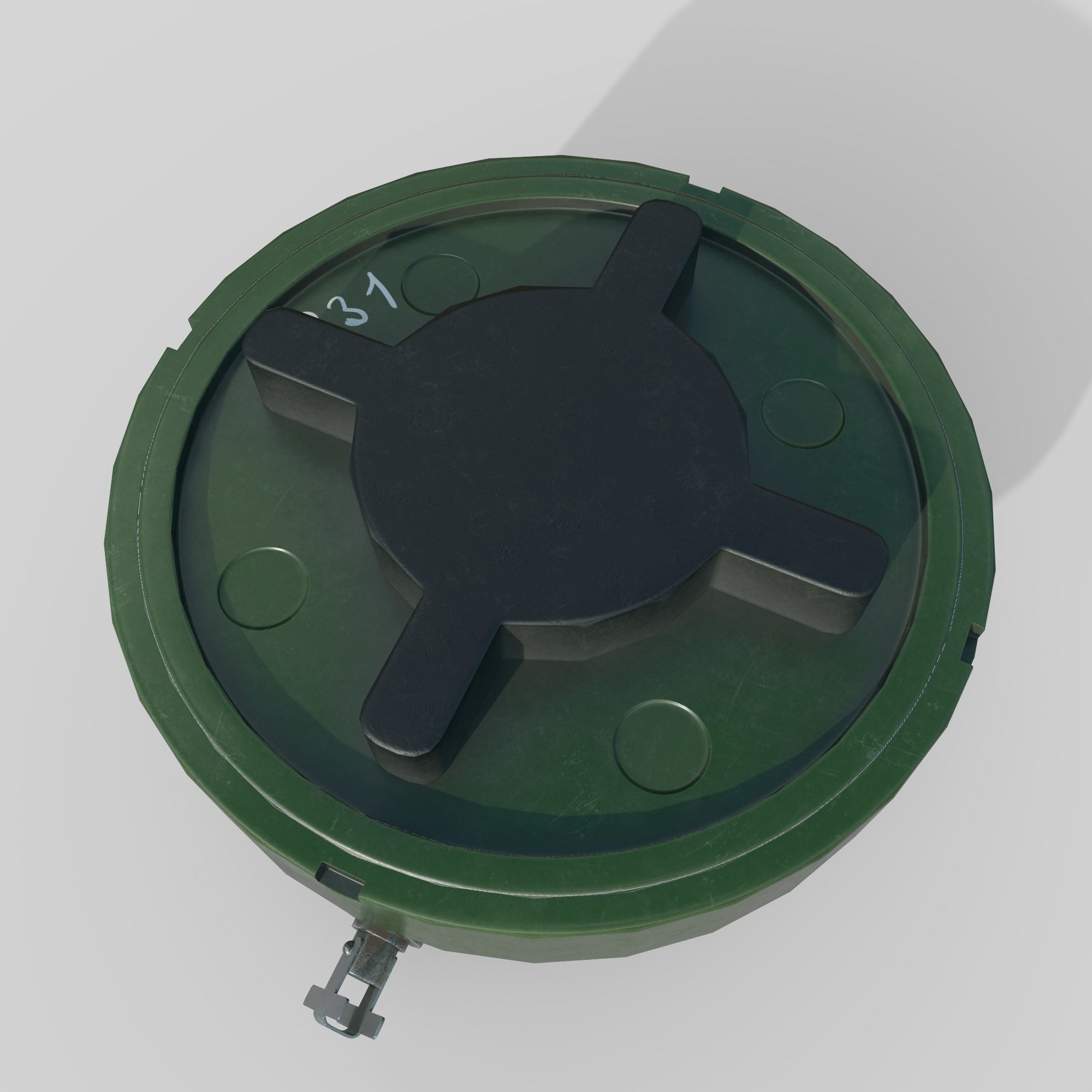 Mine PMN-2 Low-poly 3D model_5