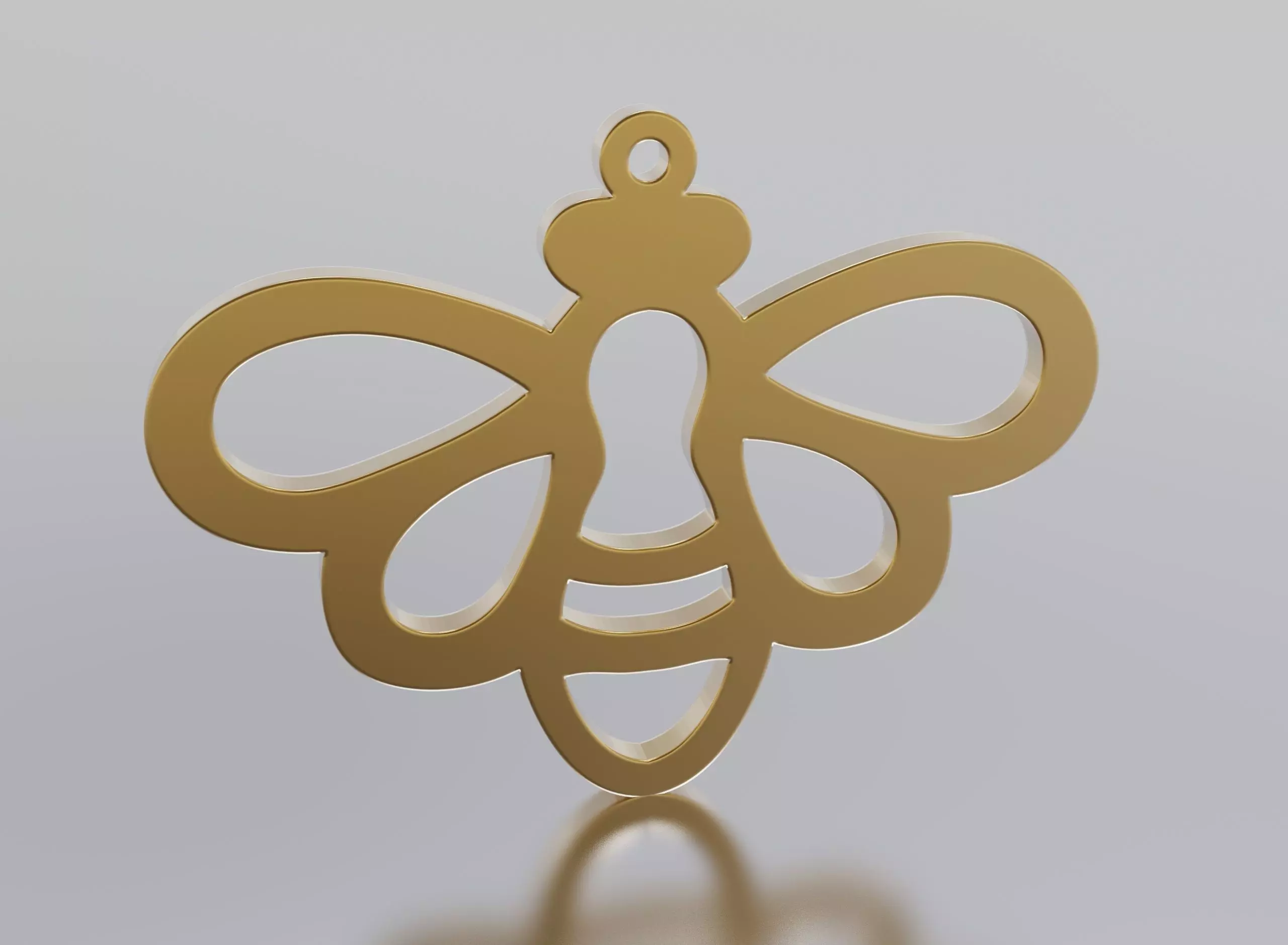 bee pendant 3D print model_0