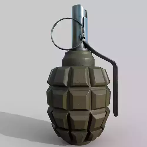 Grenade F1 Low-poly 3D model