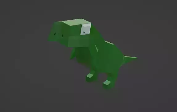 t-rex low poly