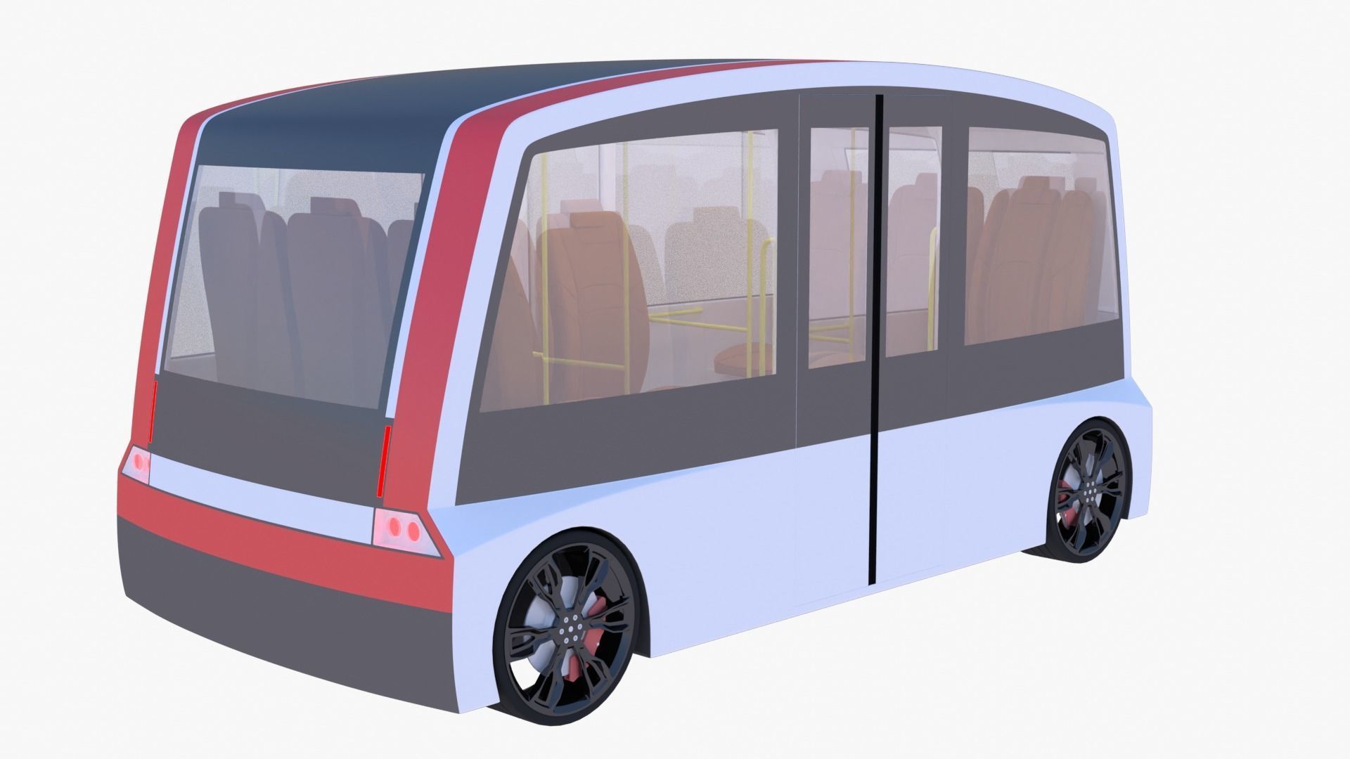 Shuttle minibus concept 3D model_4