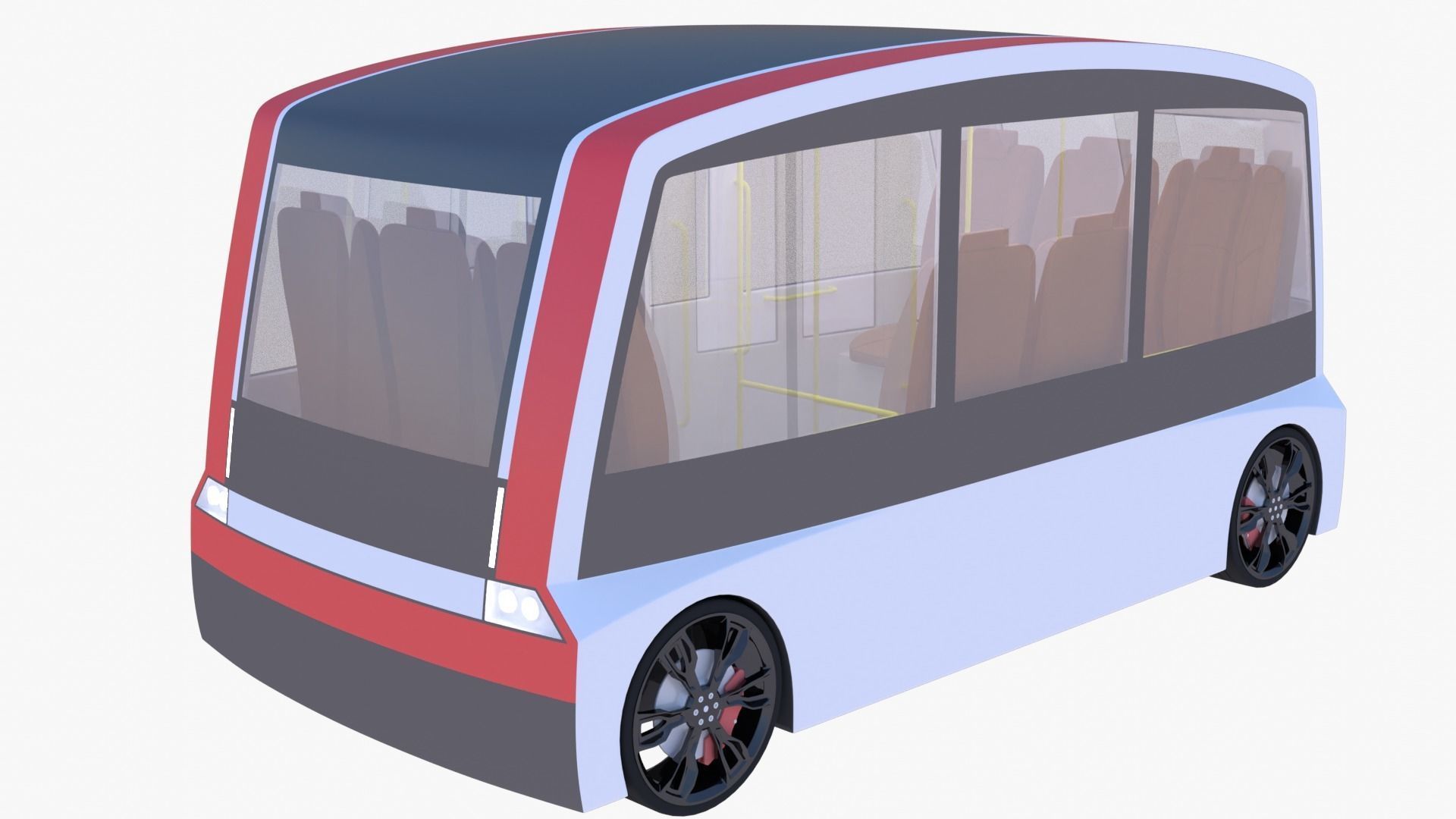 Shuttle minibus concept 3D model_8