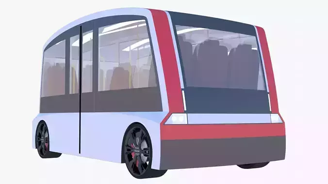 Shuttle minibus concept 3D model