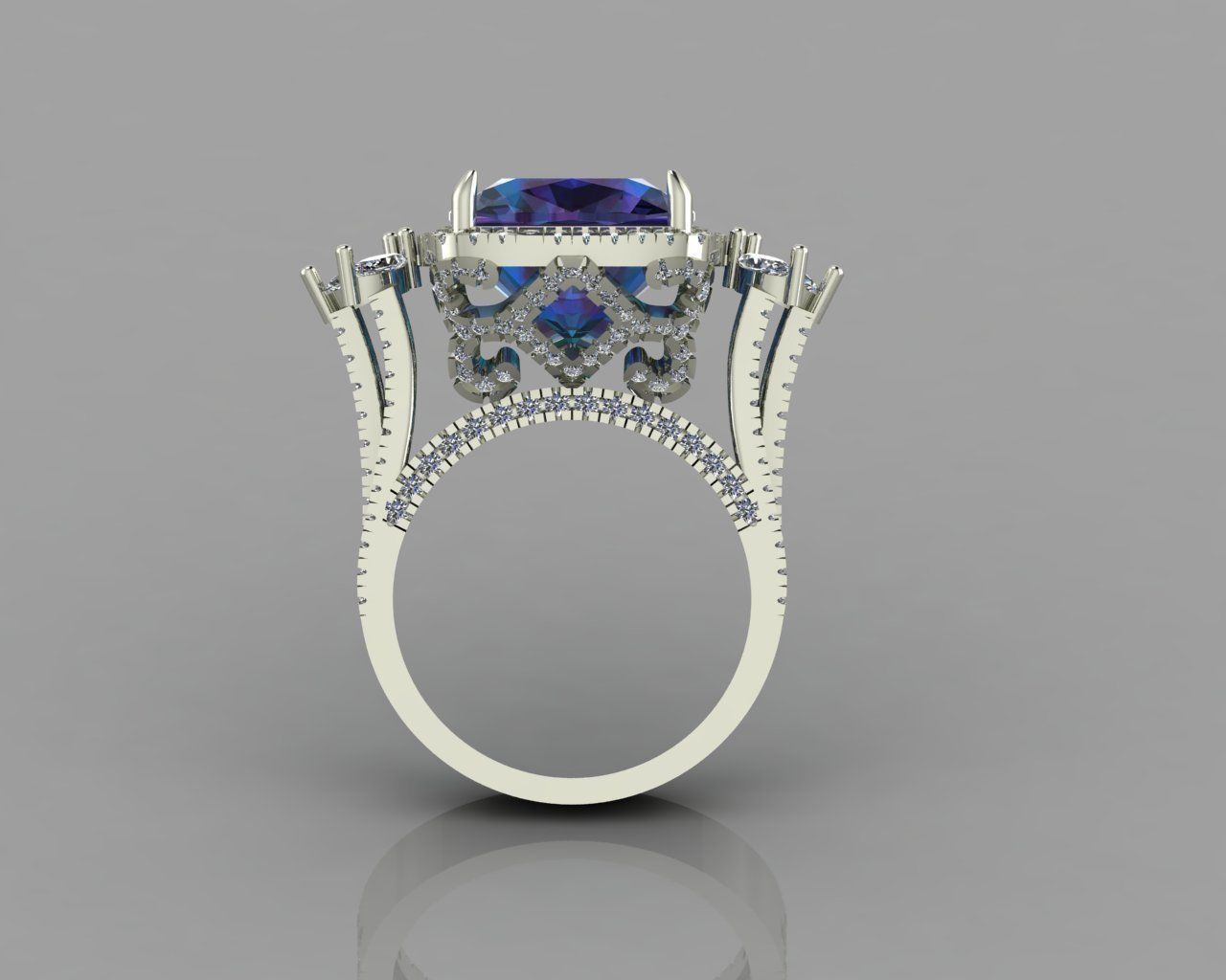 jewellry ring 3D print model_1