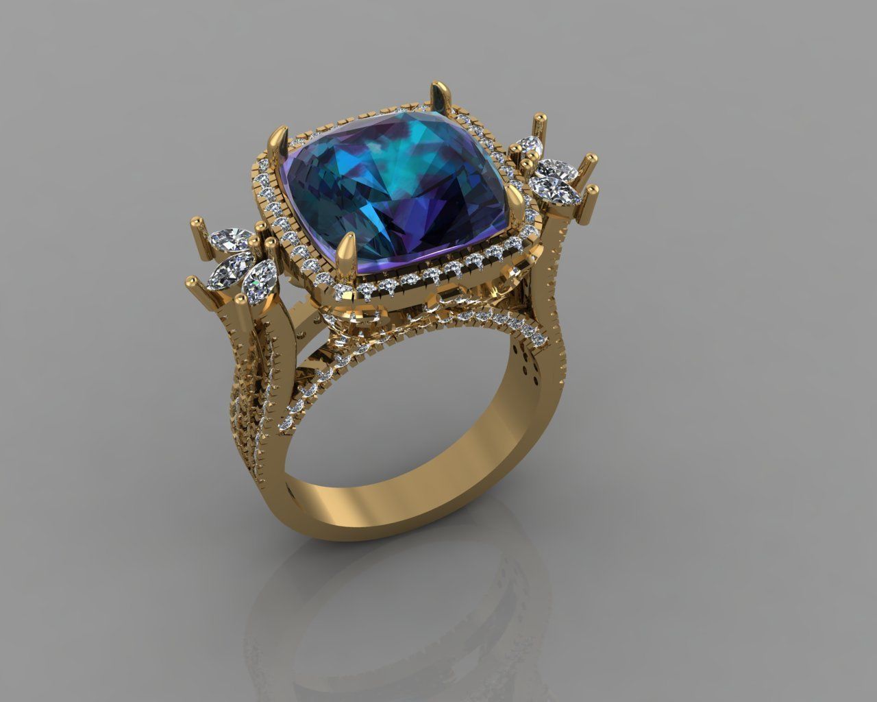 jewellry ring 3D print model_9