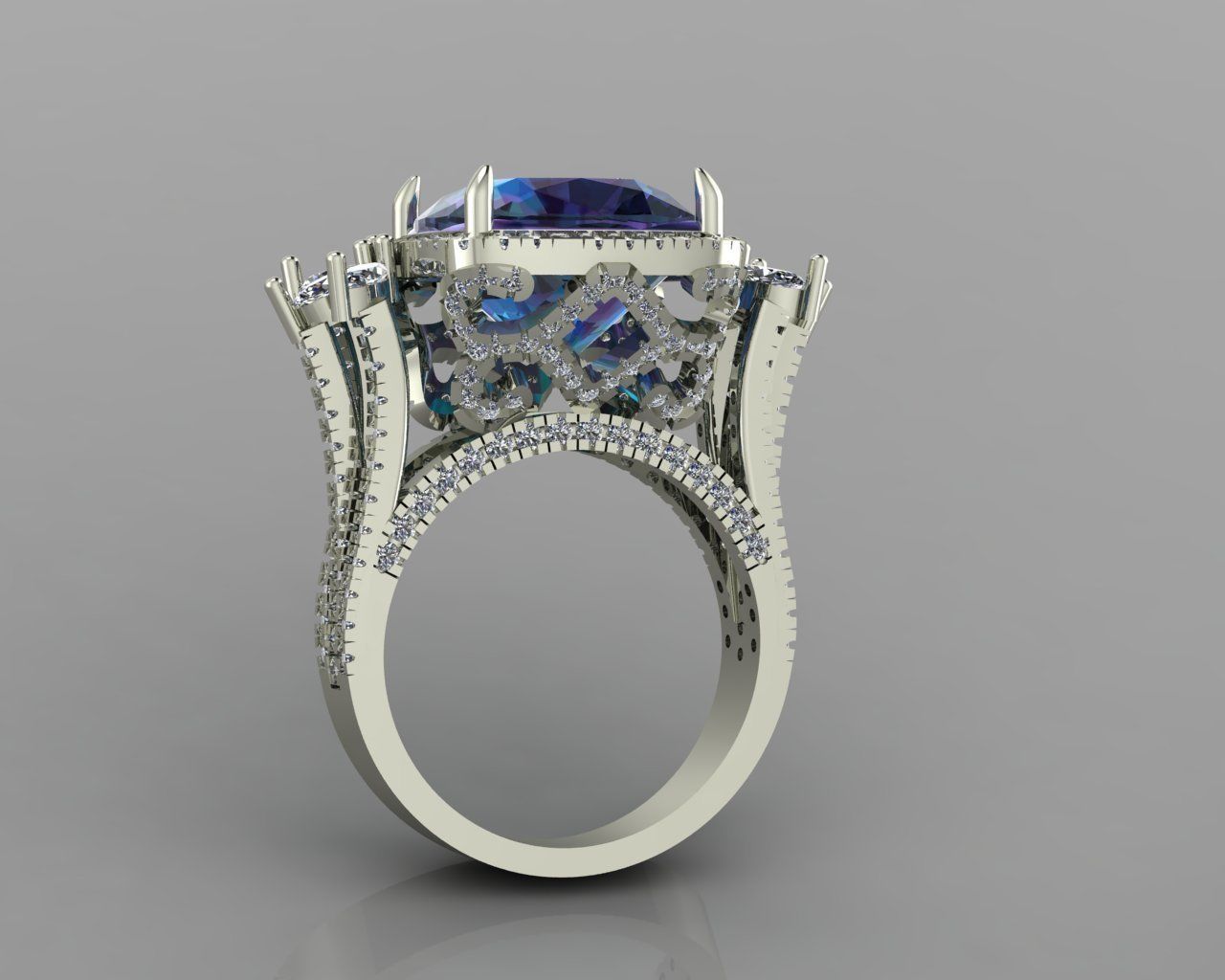 jewellry ring 3D print model_3