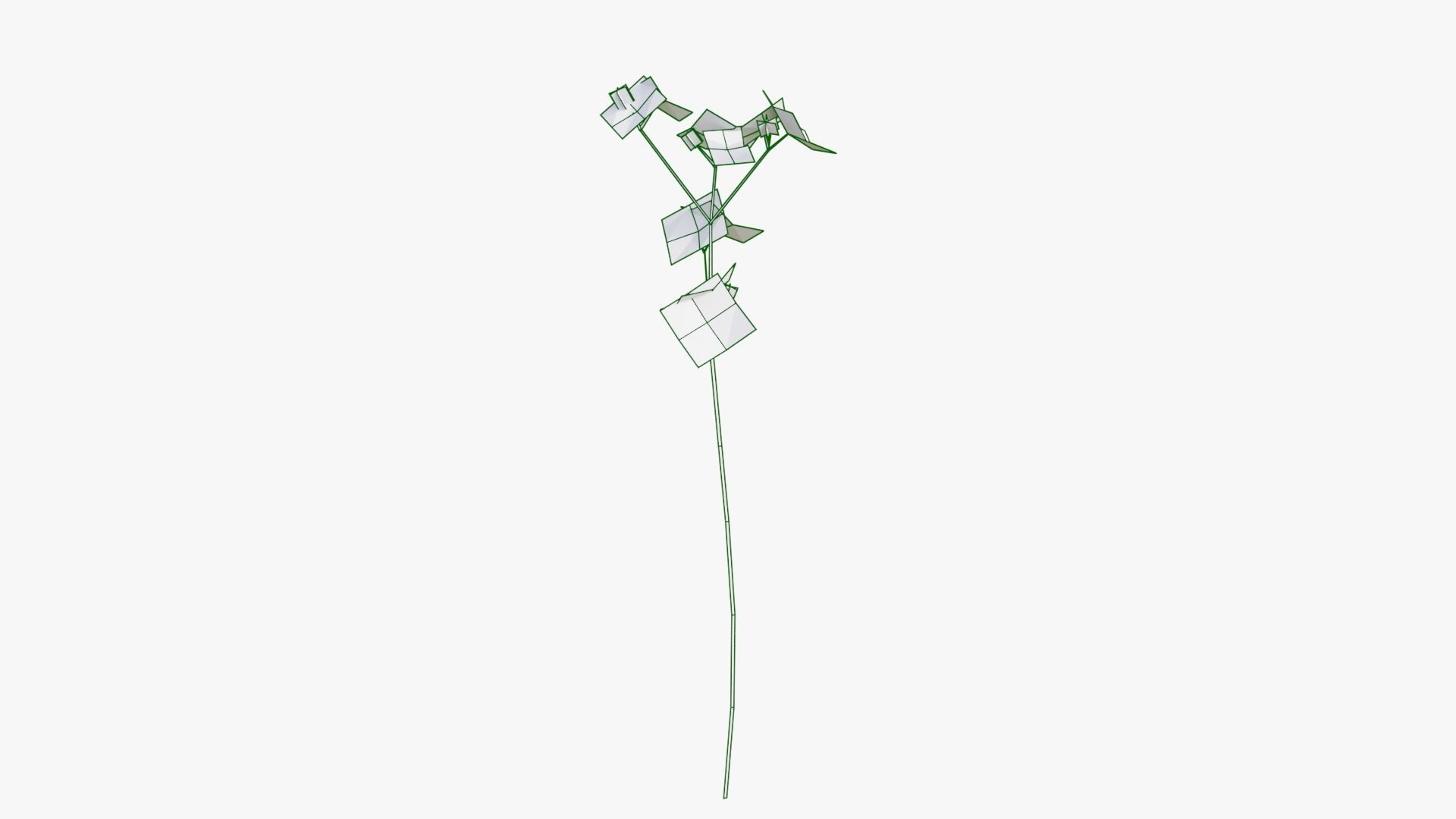 Pink Wild Flower Field 3D model_18