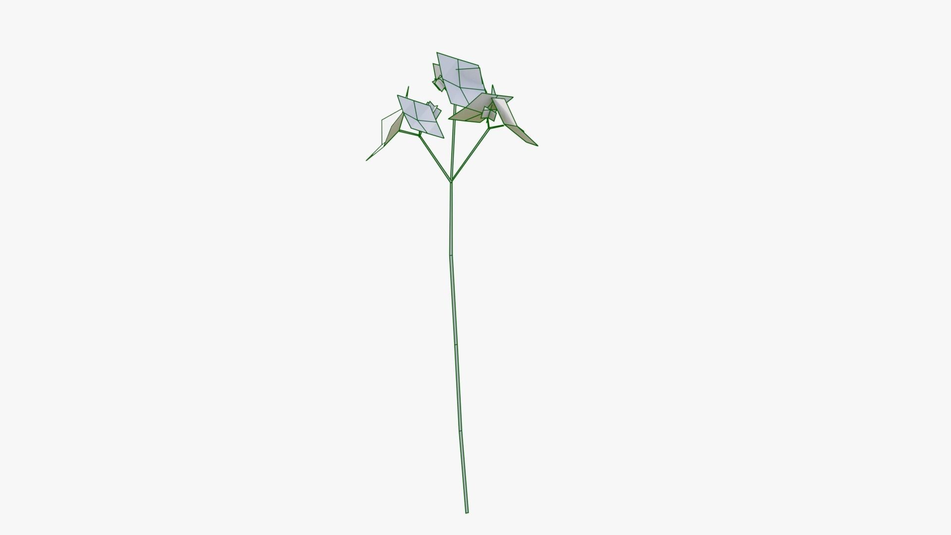 Pink Wild Flower Field 3D model_22