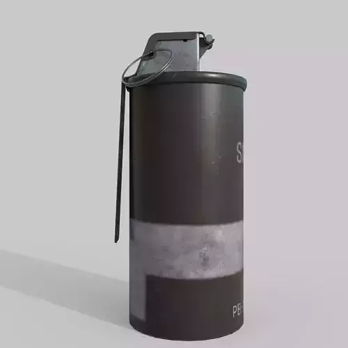 Grenade M18 Smoke Low-poly 3D model