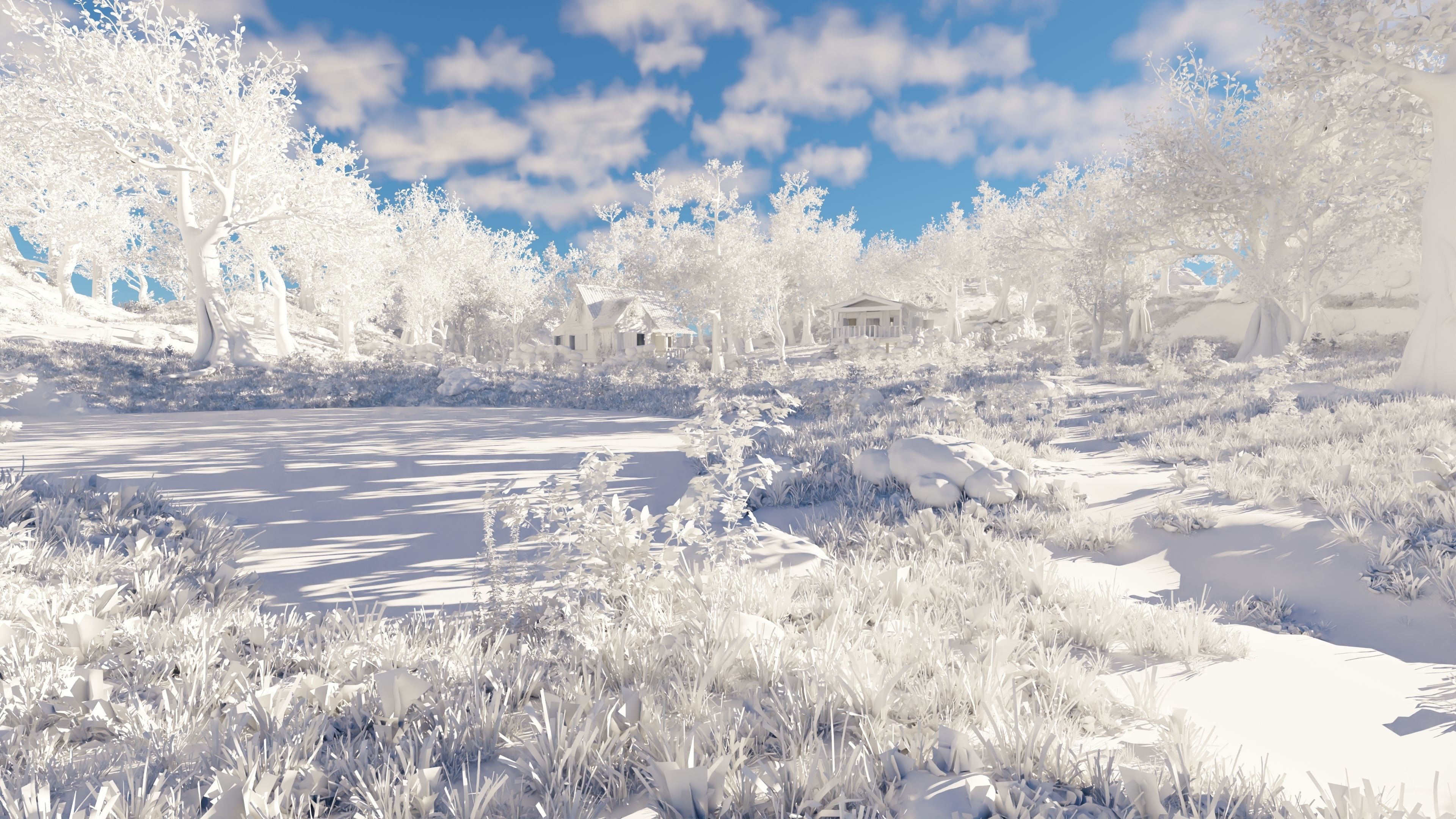 Cabins Scene 3D model_14