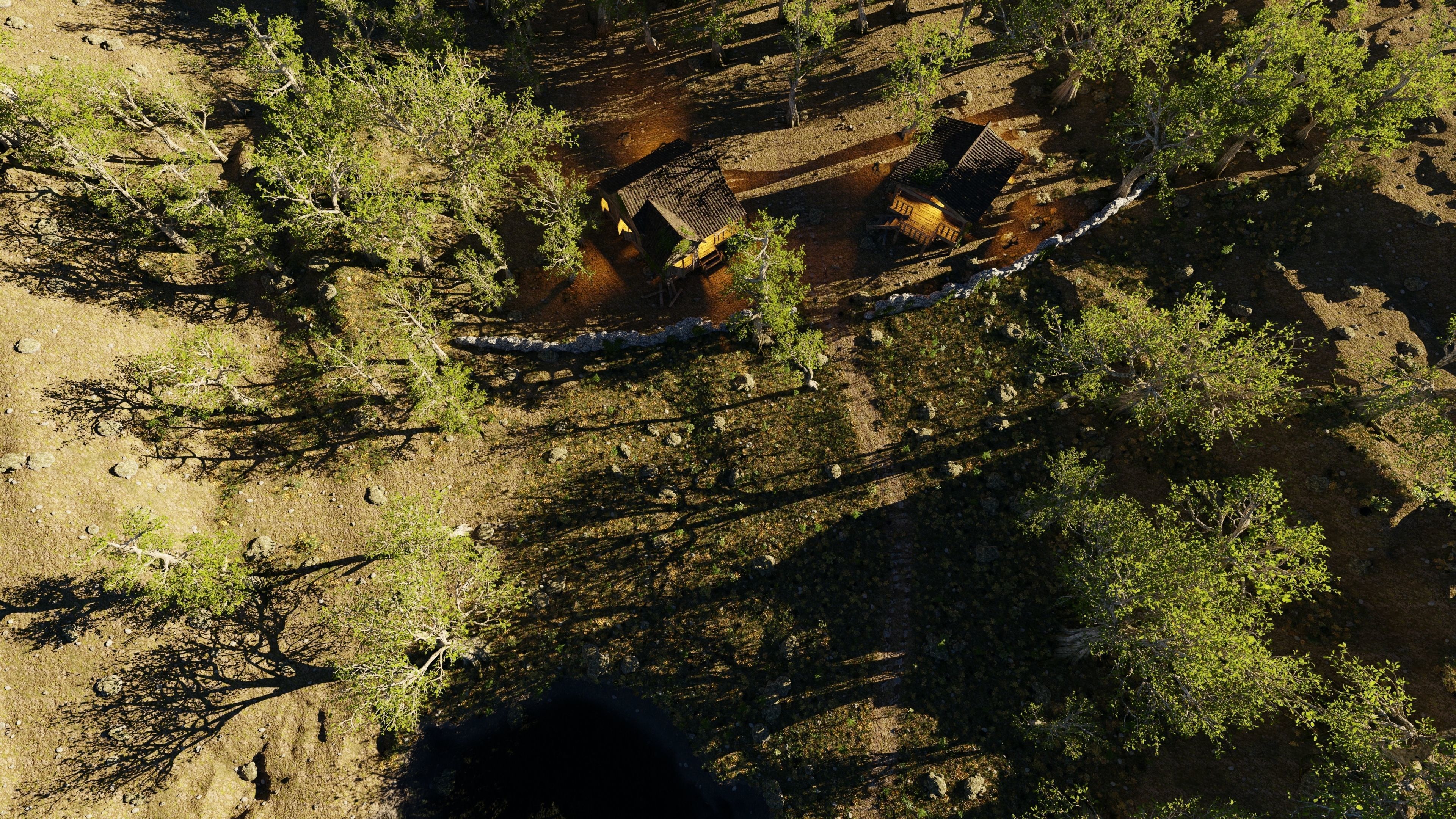 Cabins Scene 3D model_12