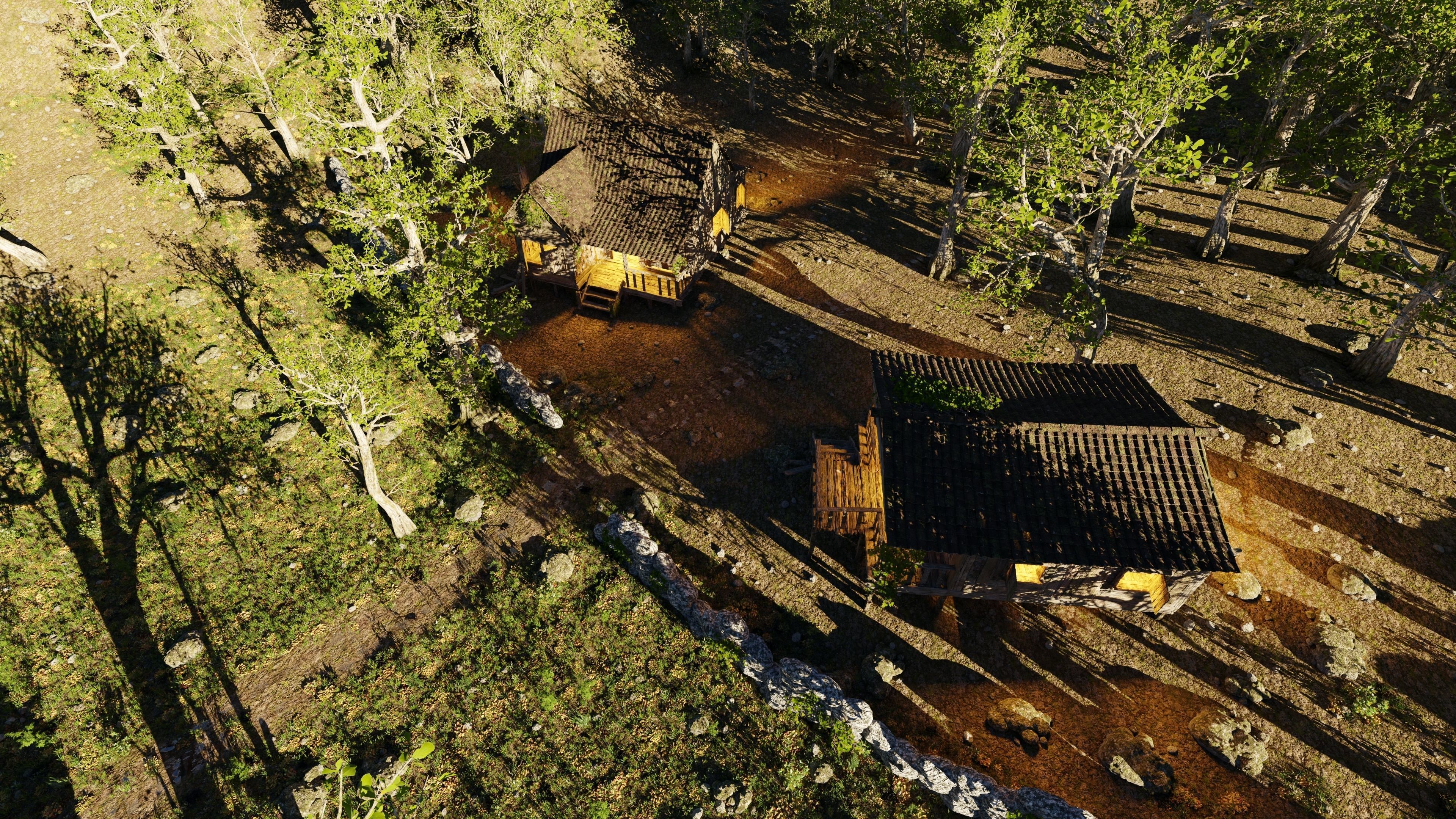 Cabins Scene 3D model_10