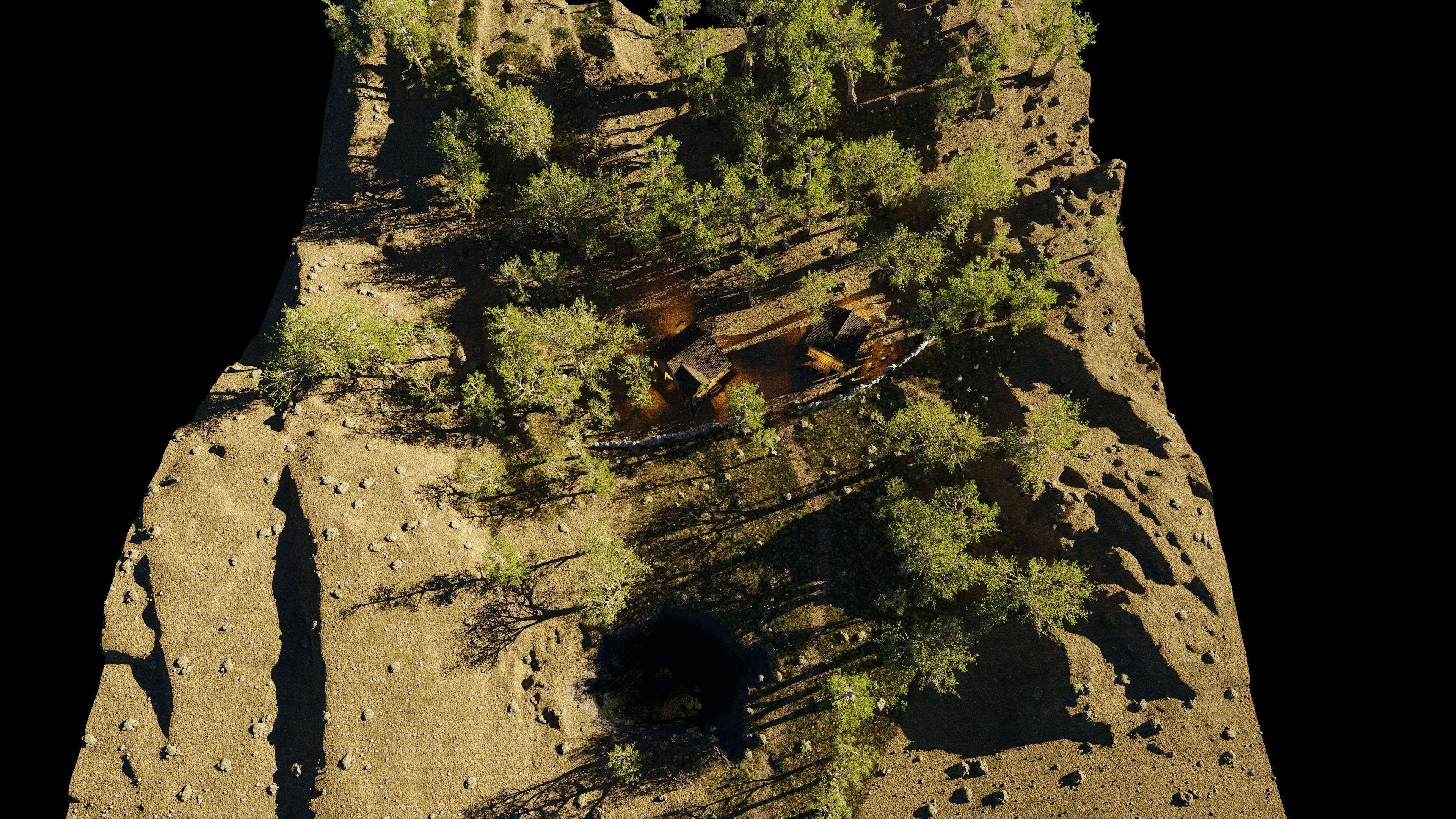 Cabins Scene 3D model_13