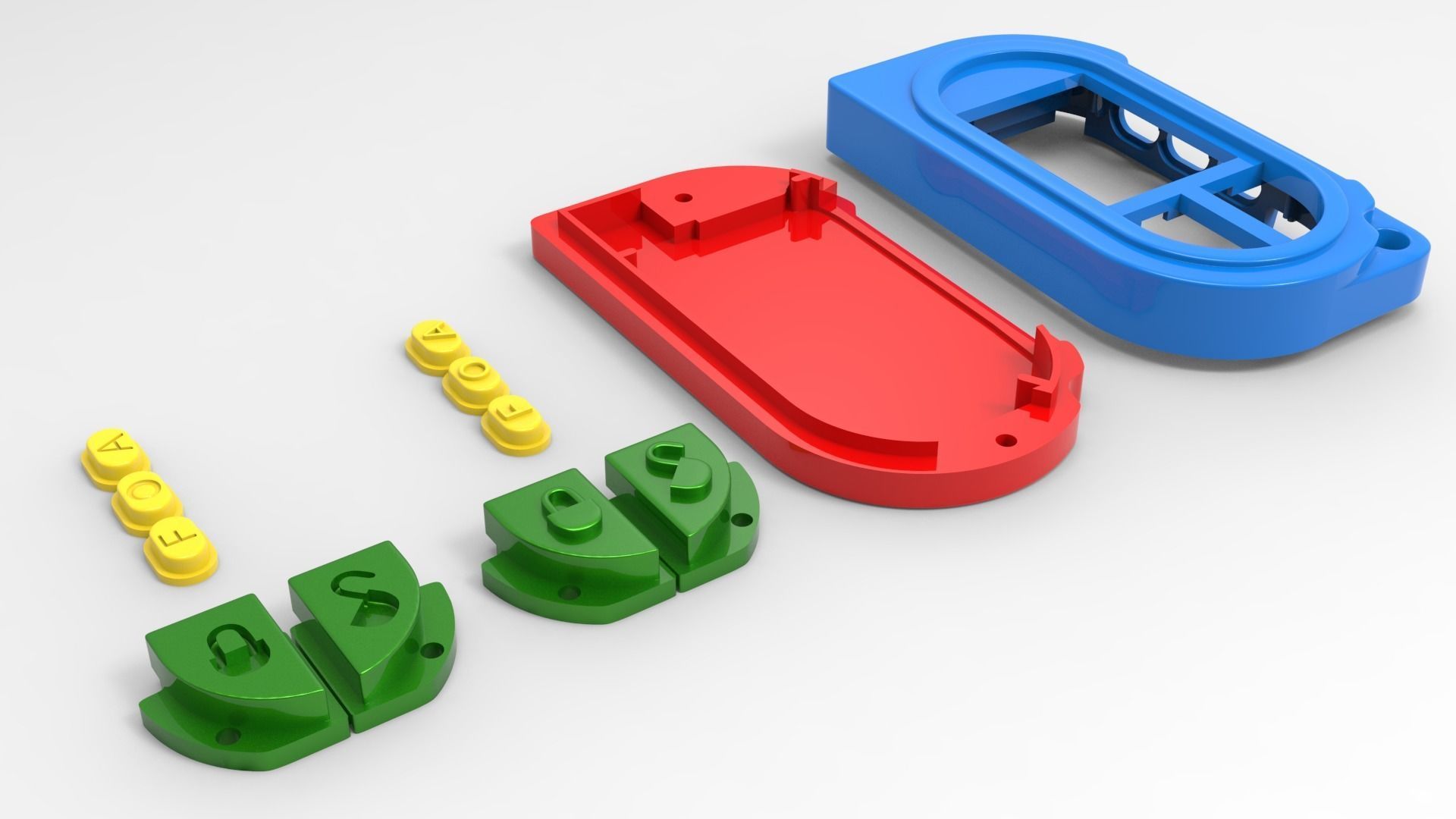 Remote Case Viper 7752V With Buttons  3D Print  3D print model_6