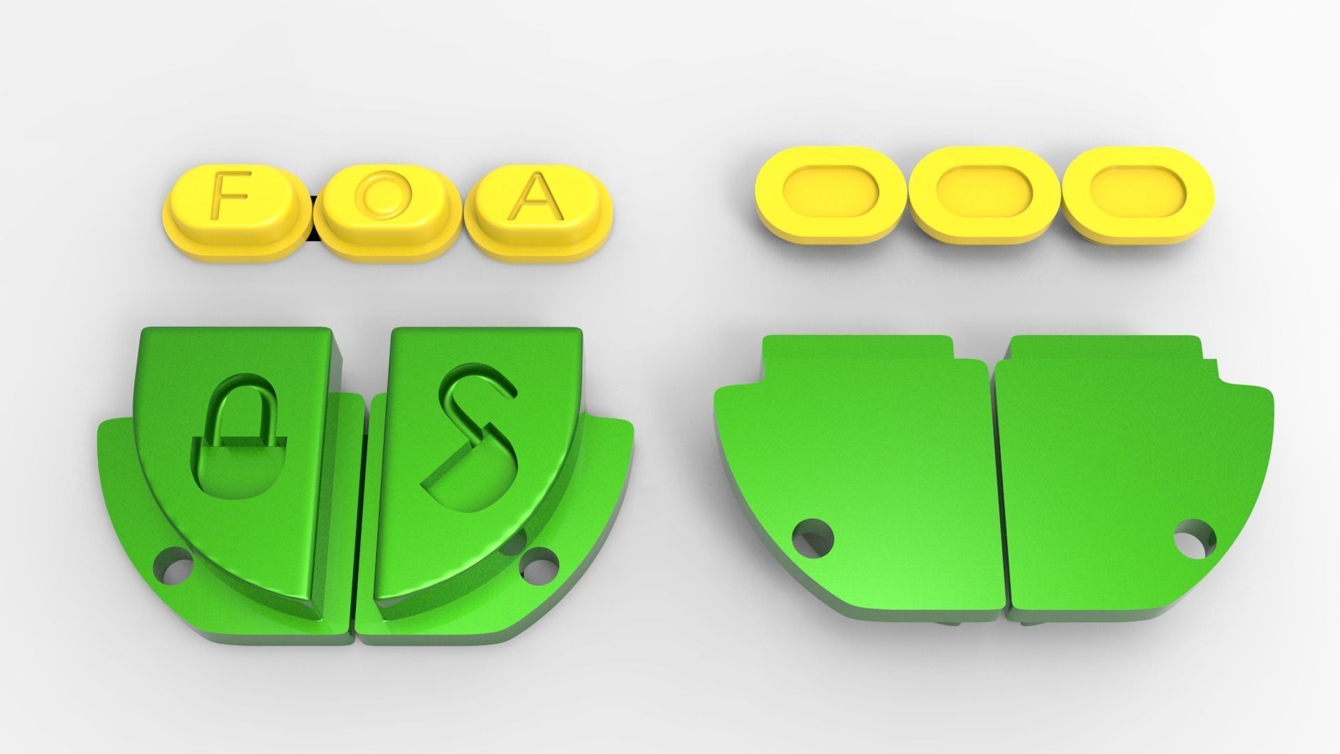 Remote Case Viper 7752V With Buttons  3D Print  3D print model_17