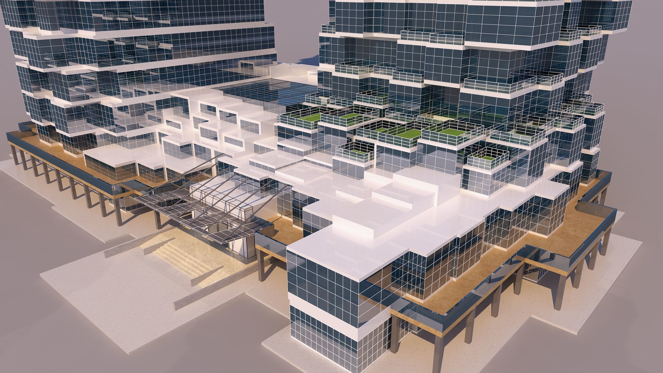 0182 - Skyscraper Architecture 3D Project - 2D Drawings 3D model_10