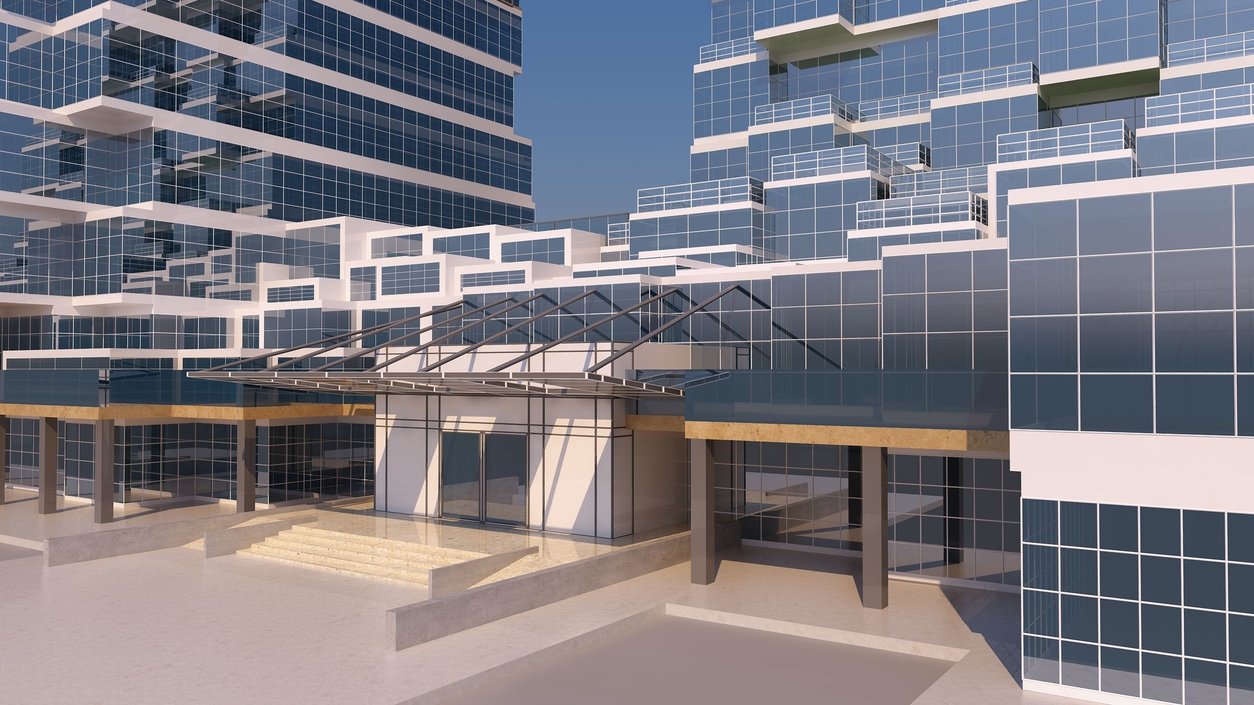 0182 - Skyscraper Architecture 3D Project - 2D Drawings 3D model_11