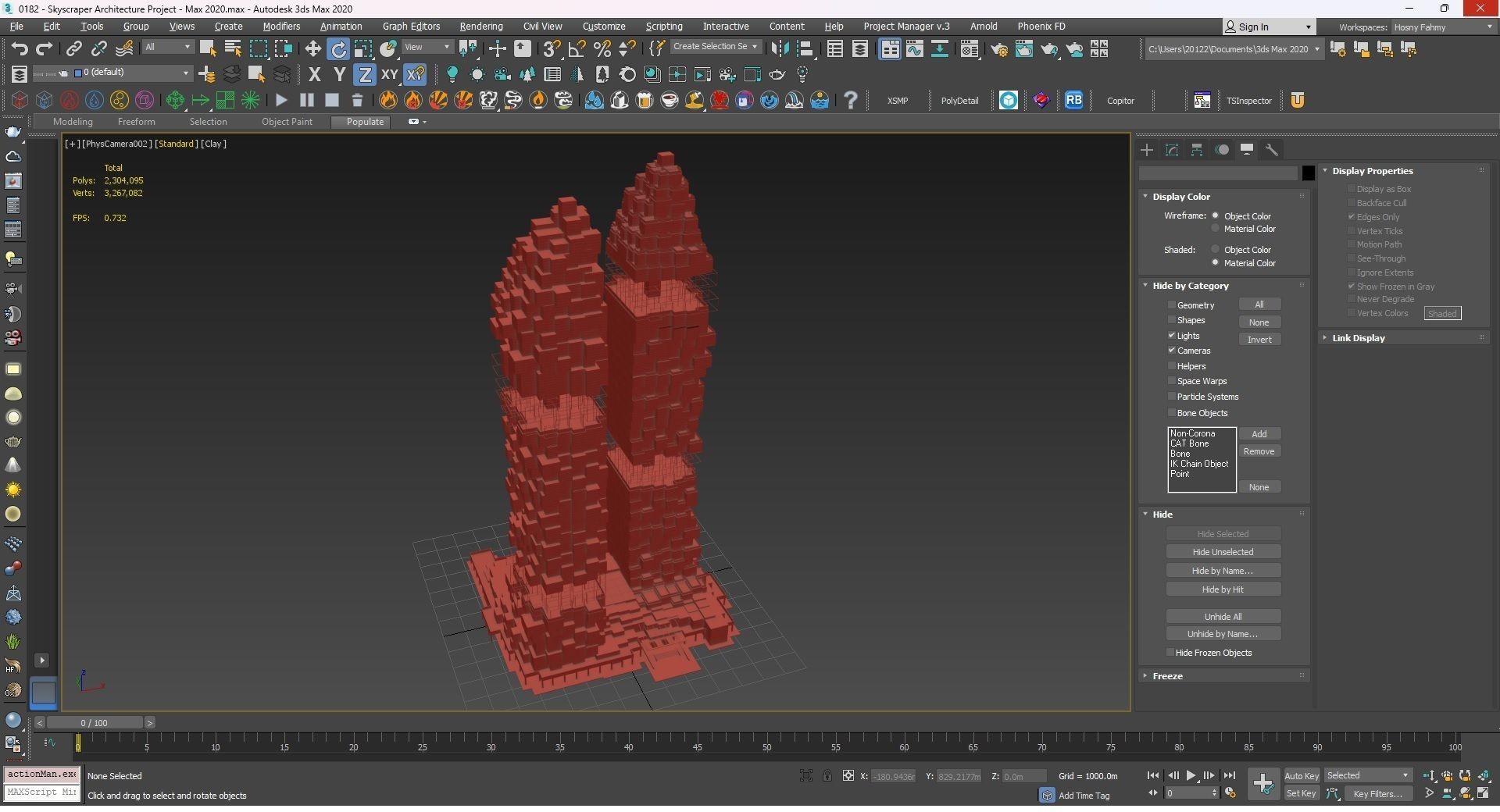 0182 - Skyscraper Architecture 3D Project - 2D Drawings 3D model_33