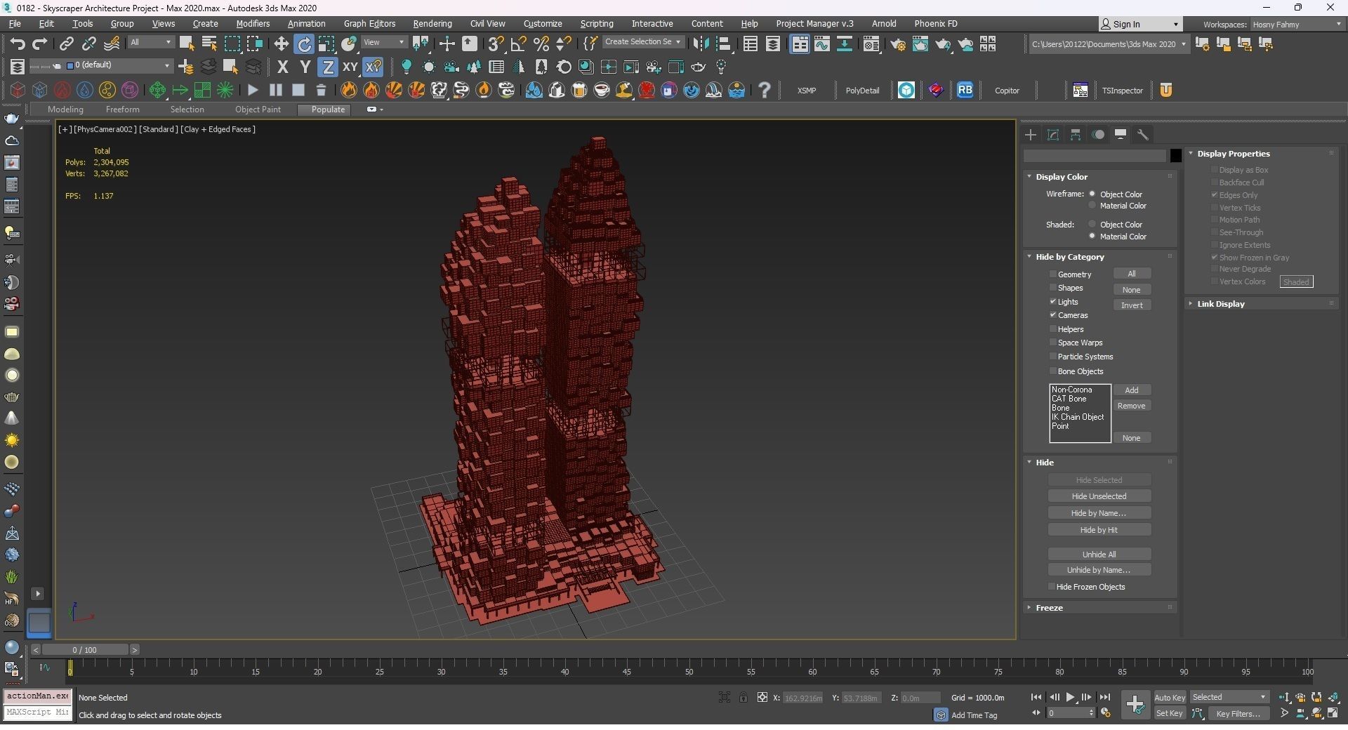 0182 - Skyscraper Architecture 3D Project - 2D Drawings 3D model_34