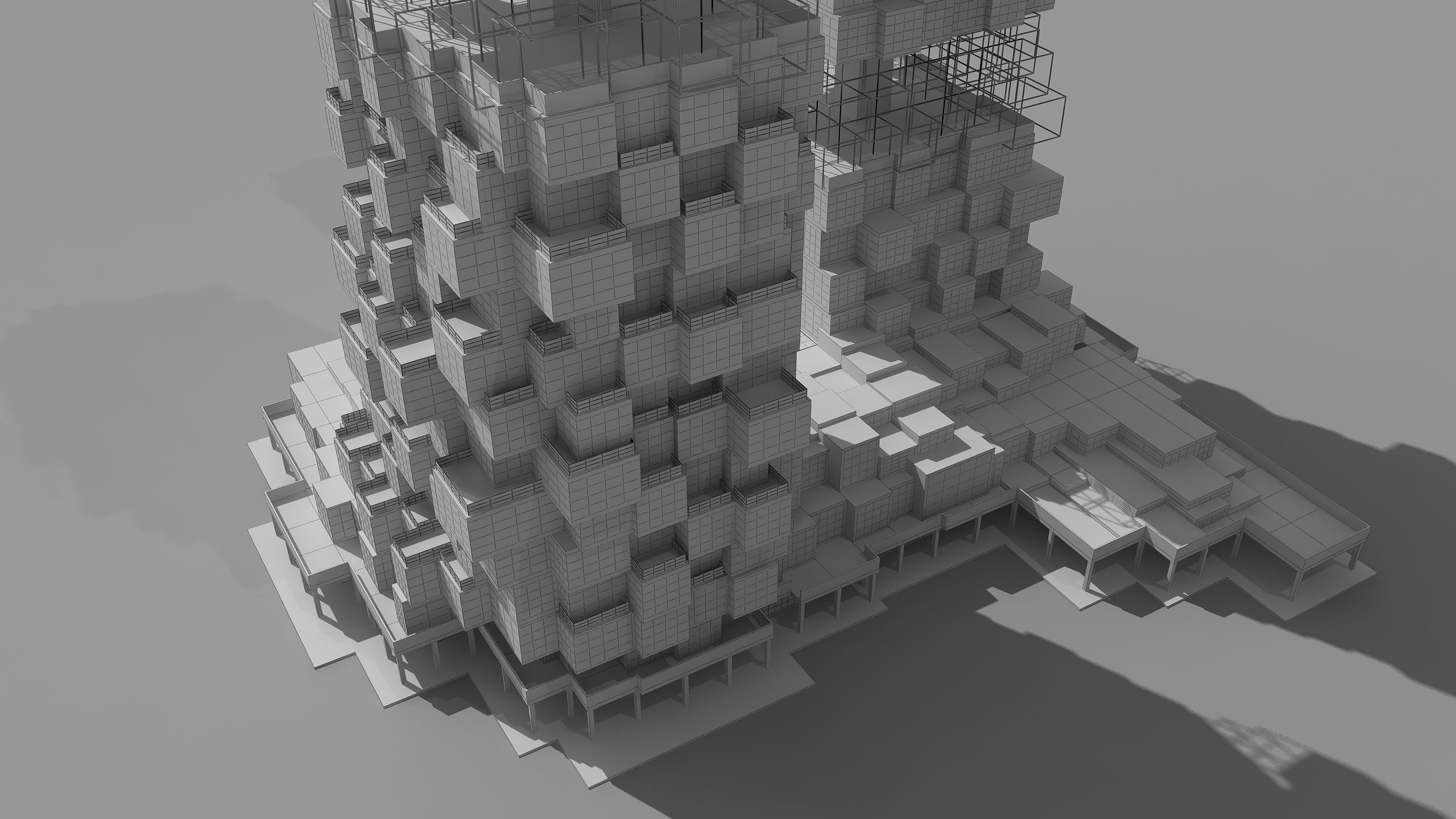 0182 - Skyscraper Architecture 3D Project - 2D Drawings 3D model_22