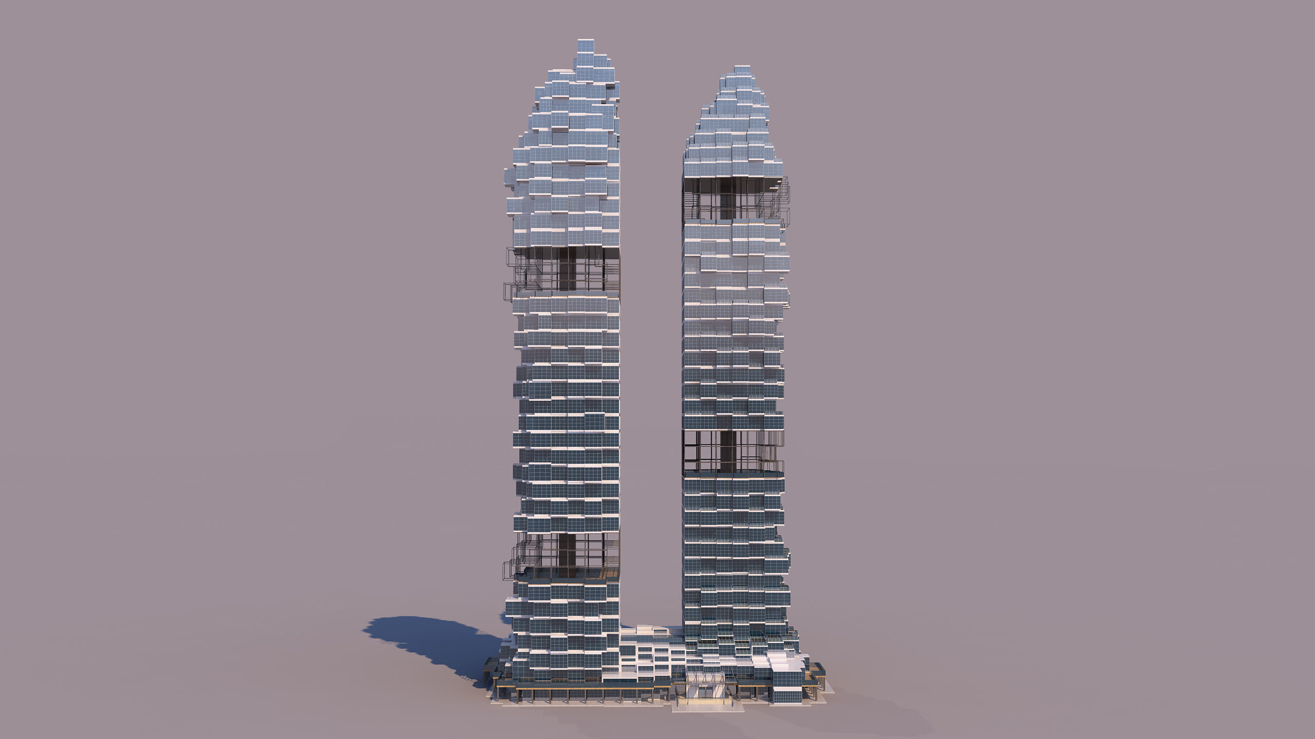 0182 - Skyscraper Architecture 3D Project - 2D Drawings 3D model_1