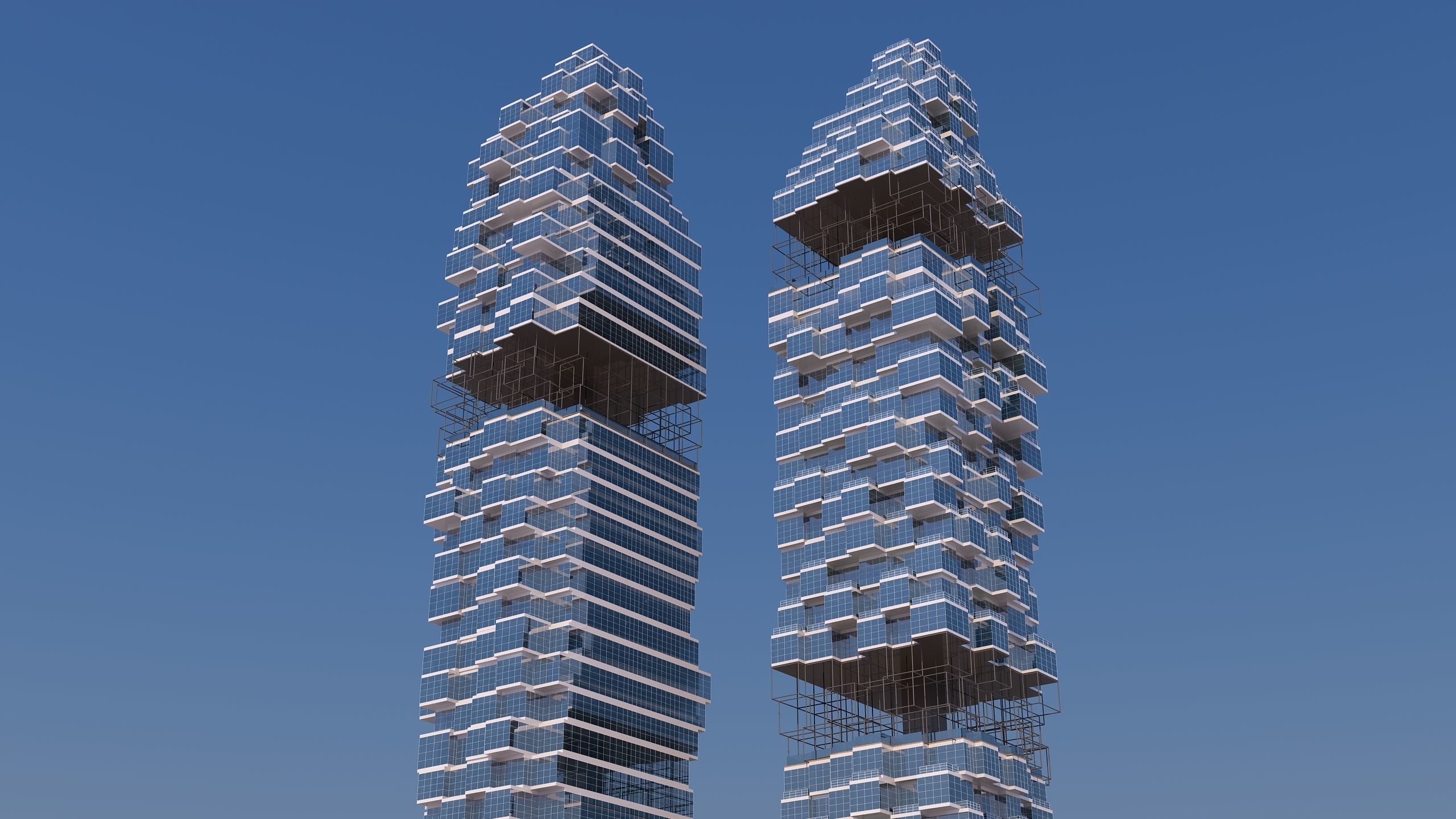 0182 - Skyscraper Architecture 3D Project - 2D Drawings 3D model_12