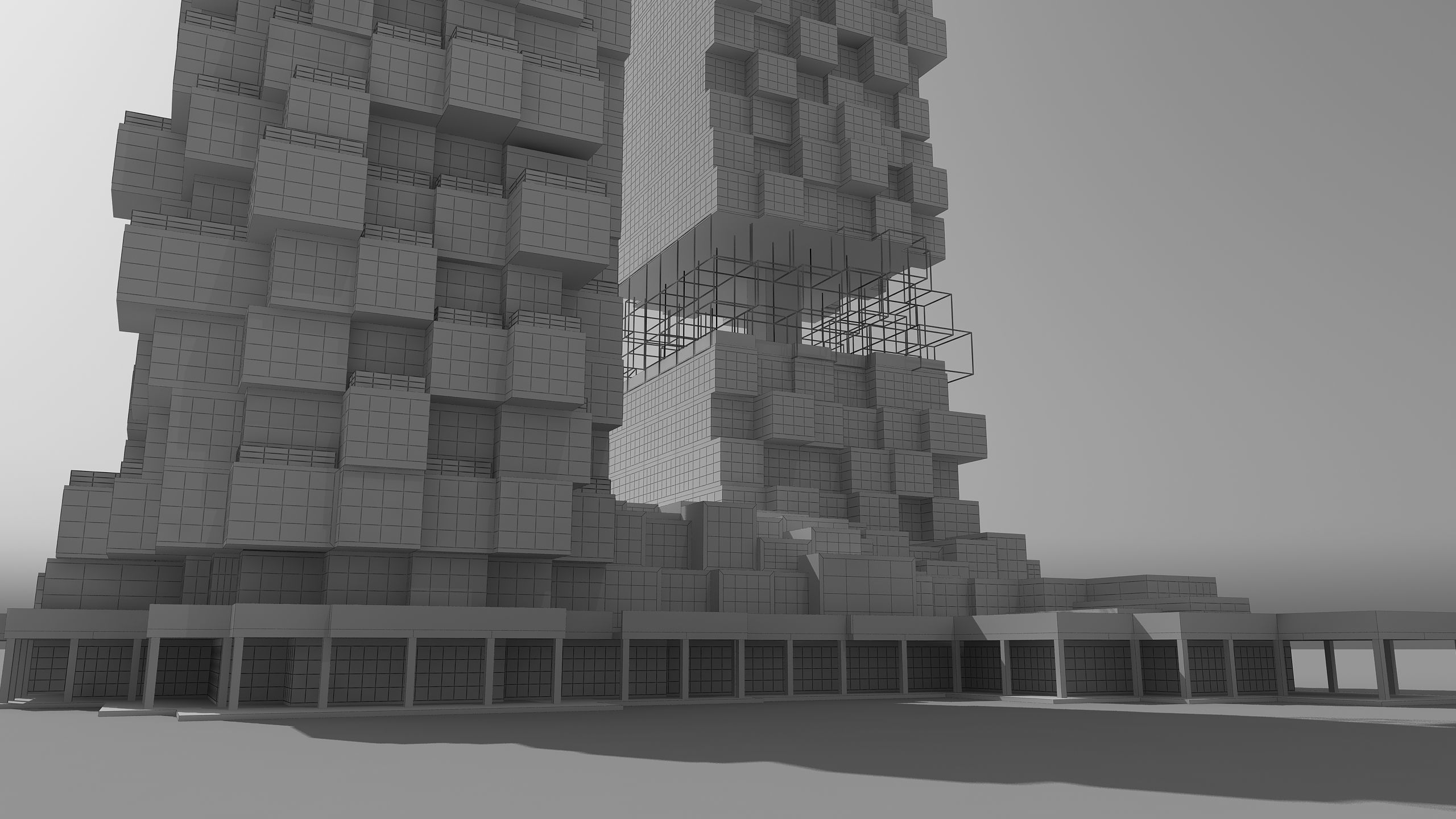 0182 - Skyscraper Architecture 3D Project - 2D Drawings 3D model_30