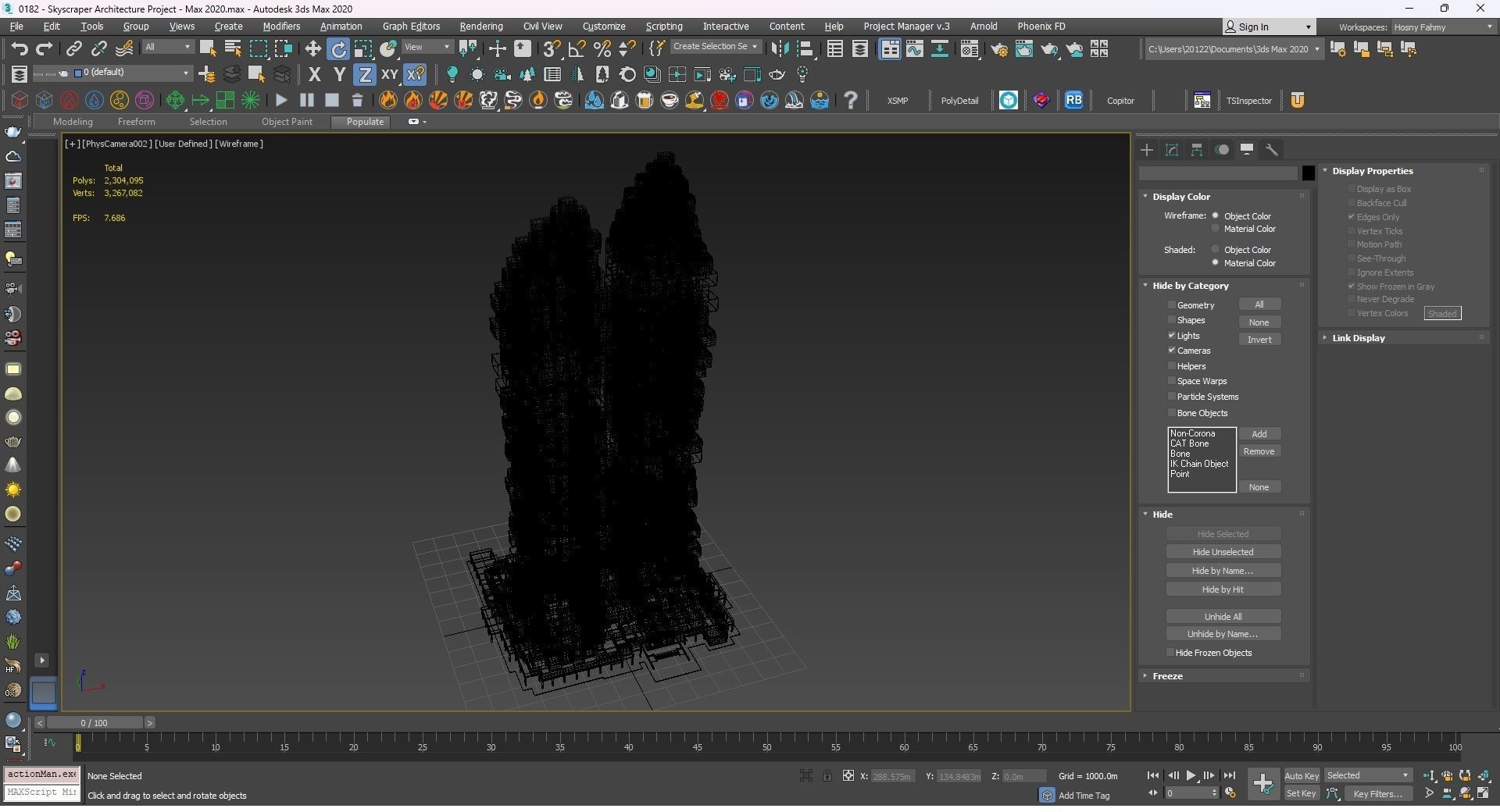 0182 - Skyscraper Architecture 3D Project - 2D Drawings 3D model_32