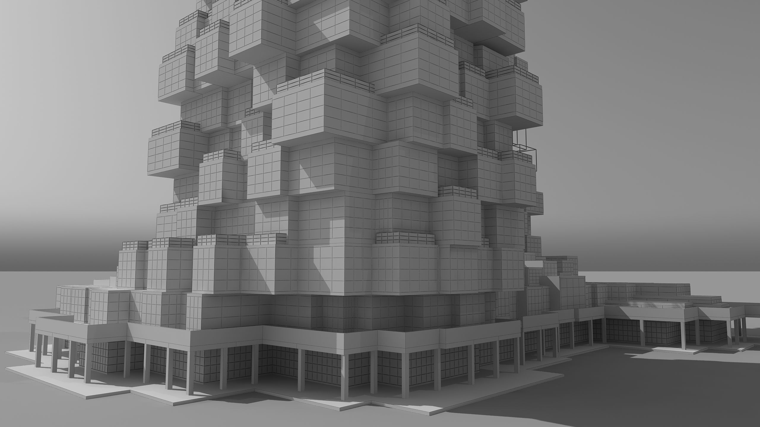 0182 - Skyscraper Architecture 3D Project - 2D Drawings 3D model_24