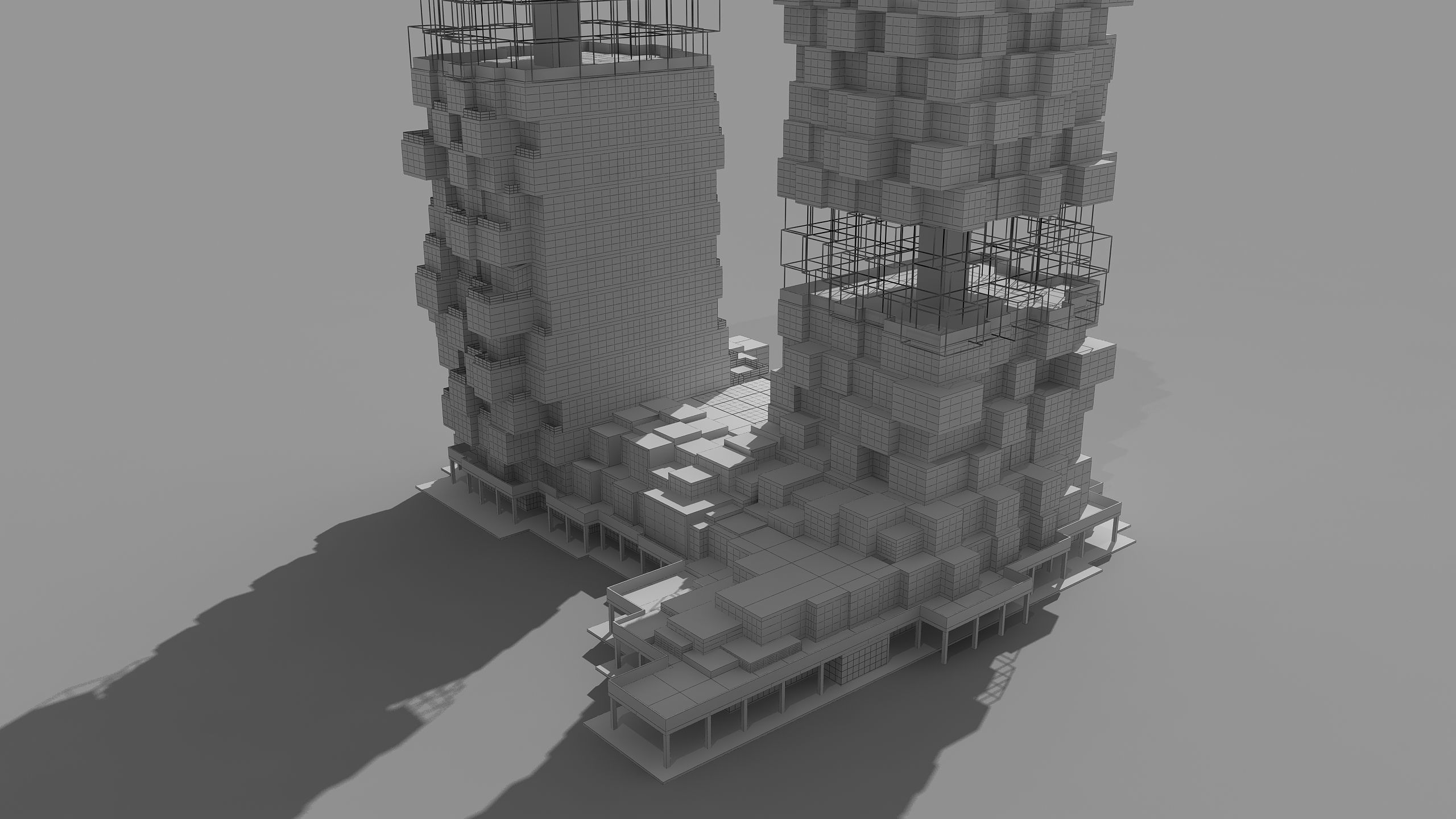 0182 - Skyscraper Architecture 3D Project - 2D Drawings 3D model_20