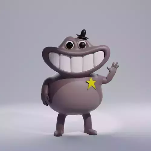 Sheriff Toadster Low-poly 3D model
