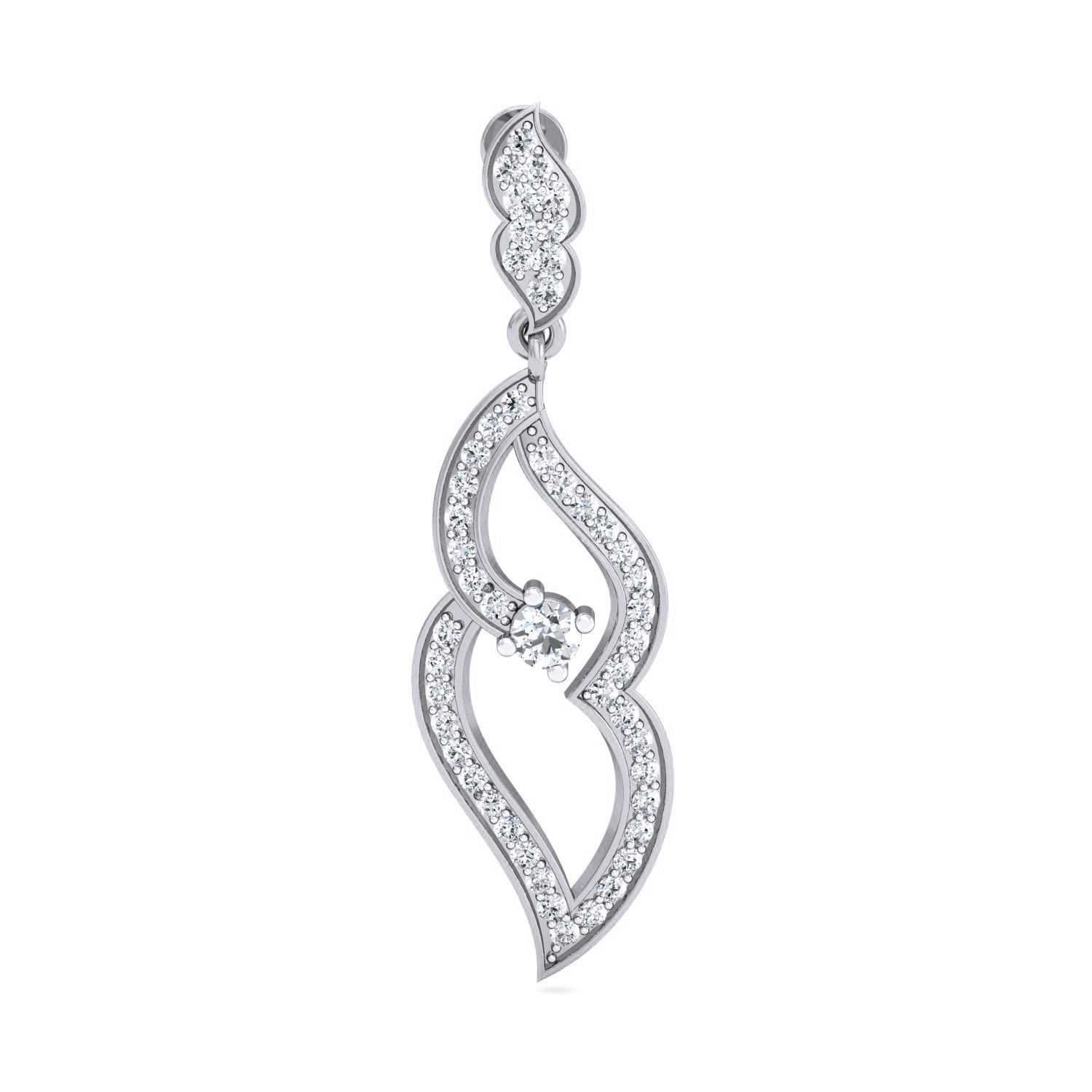 Women Long Earrings 3dm stl 3mf obj glb gltf render details 3D print model_4